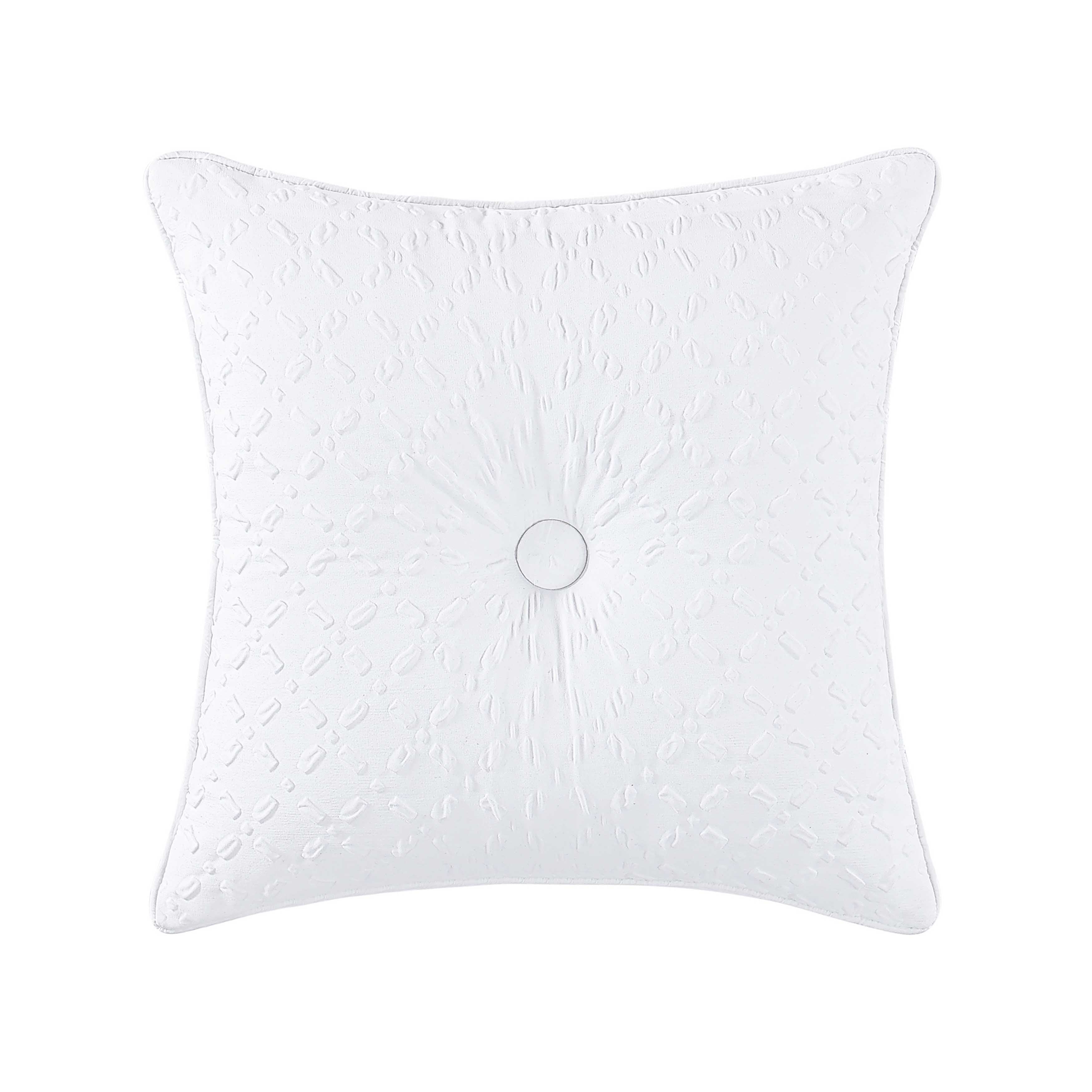 Bayside Blue Square Decorative Throw Pillow 18" x 18" Throw Pillows By J. Queen New York