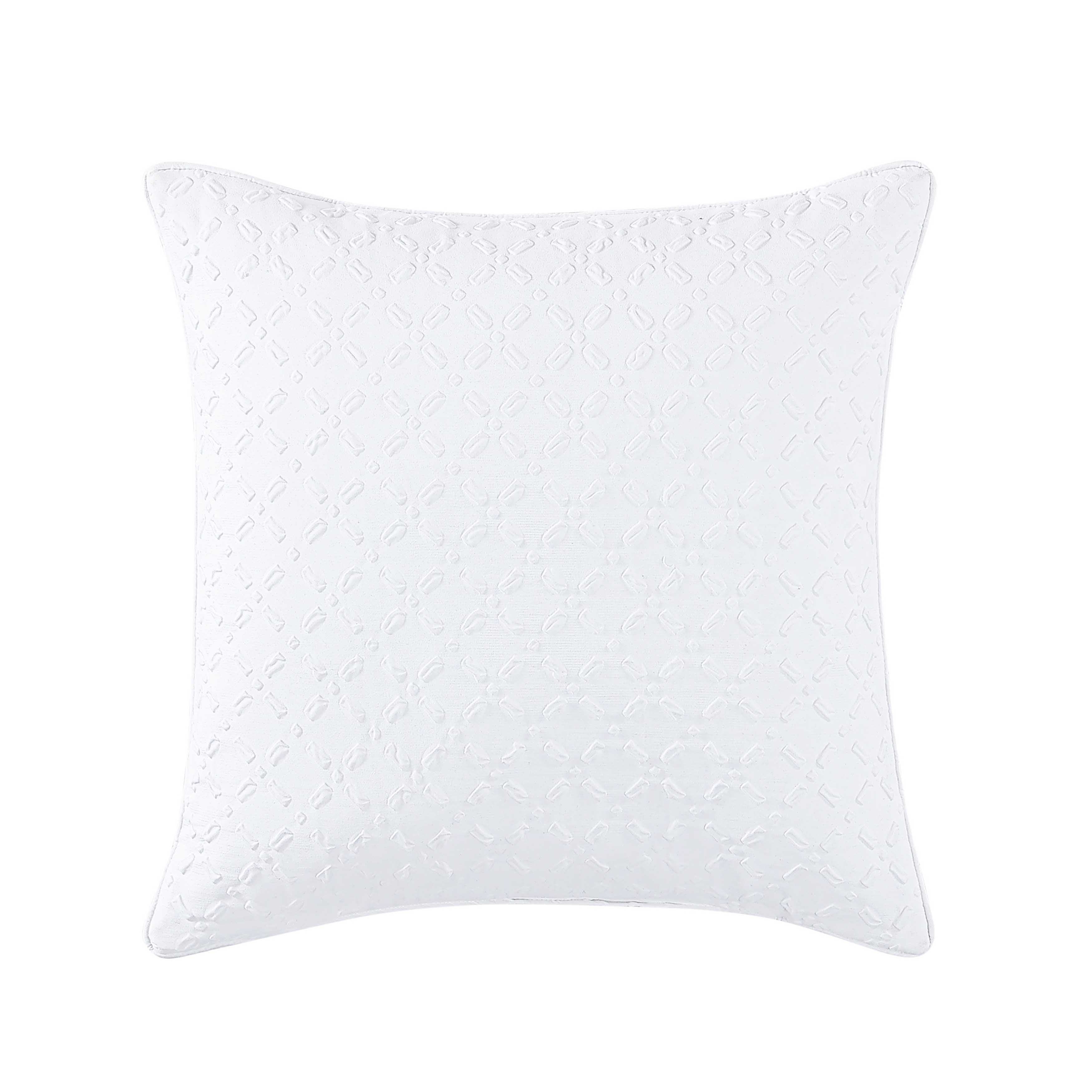 Bayside Blue Square Decorative Throw Pillow 20" x 20" Throw Pillows By J. Queen New York