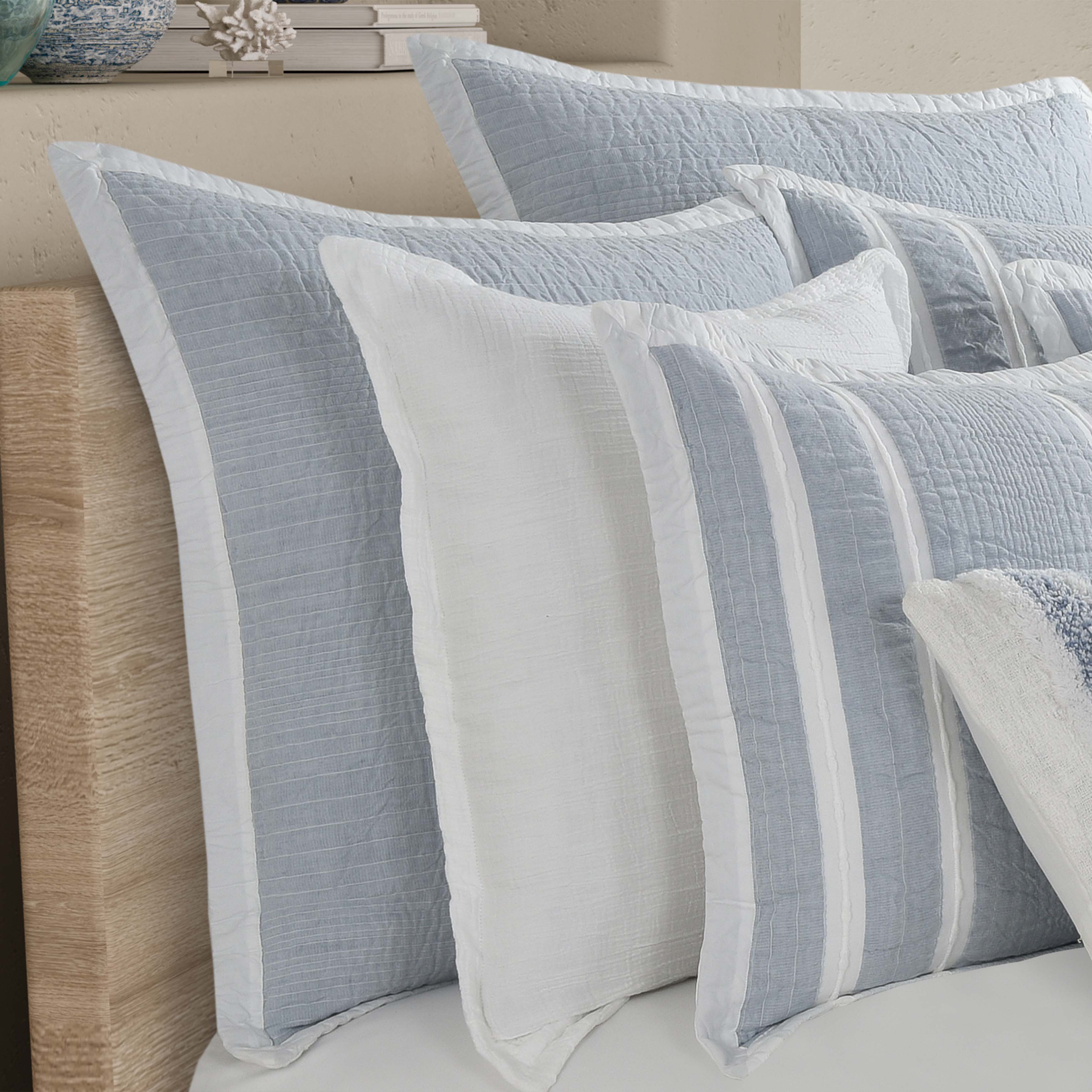 Beachwood Sky Blue Euro Sham Euro Sham By J. Queen New York