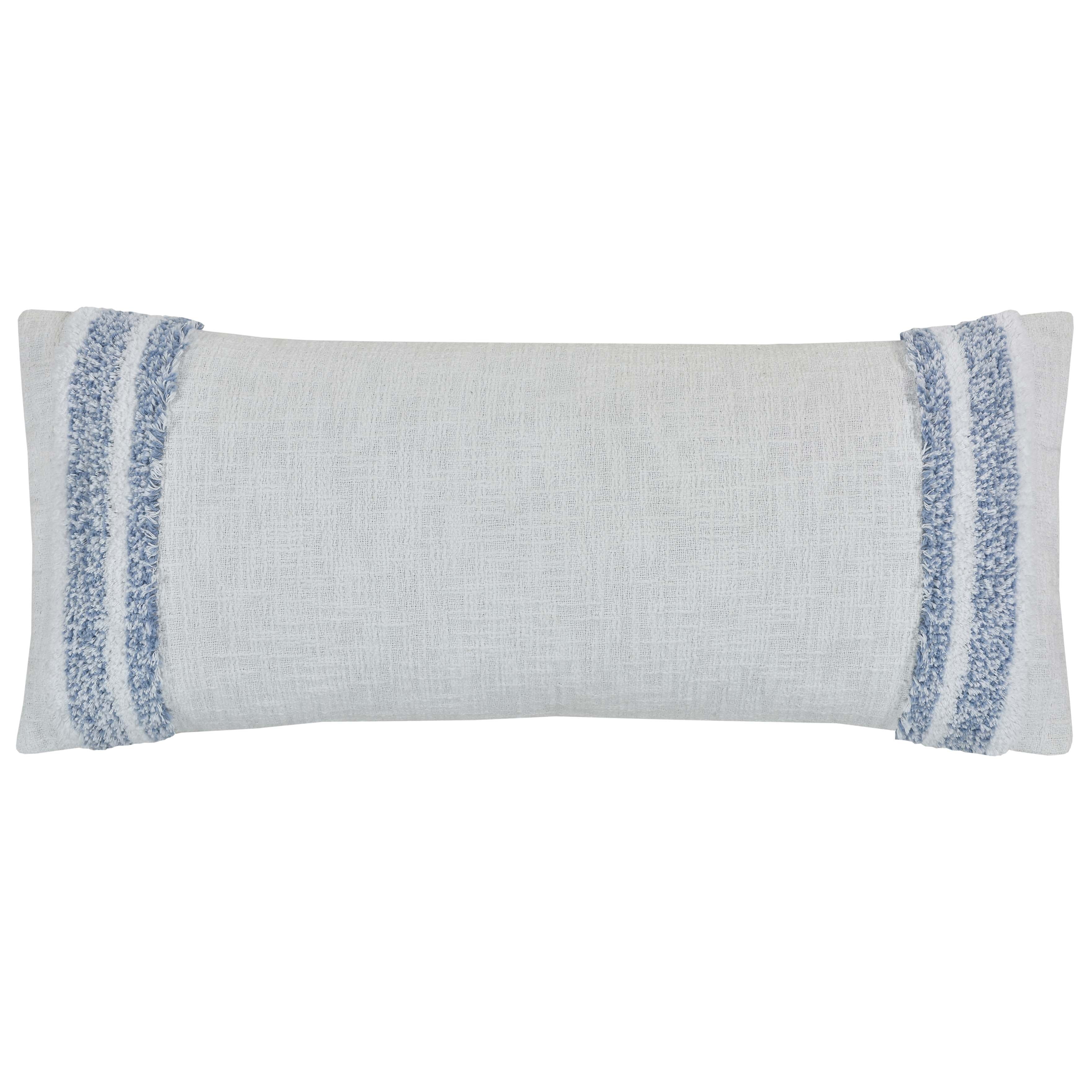 Beachwood Sky Blue Lumbar Decorative Pillow 40" x 14" Throw Pillows By J. Queen New York