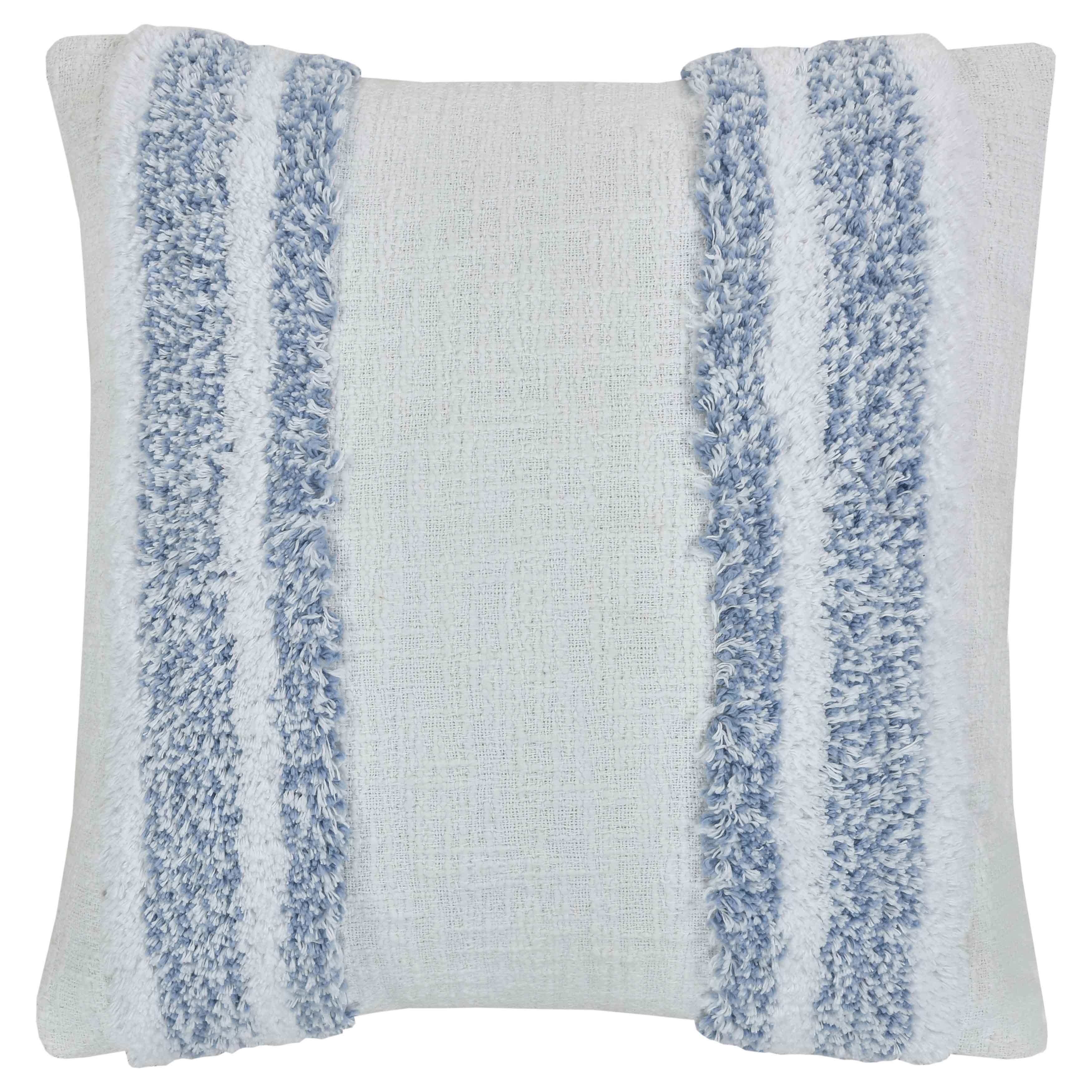 Beachwood Sky Blue Square Decorative Pillow 18" x 18" Throw Pillows By J. Queen New York