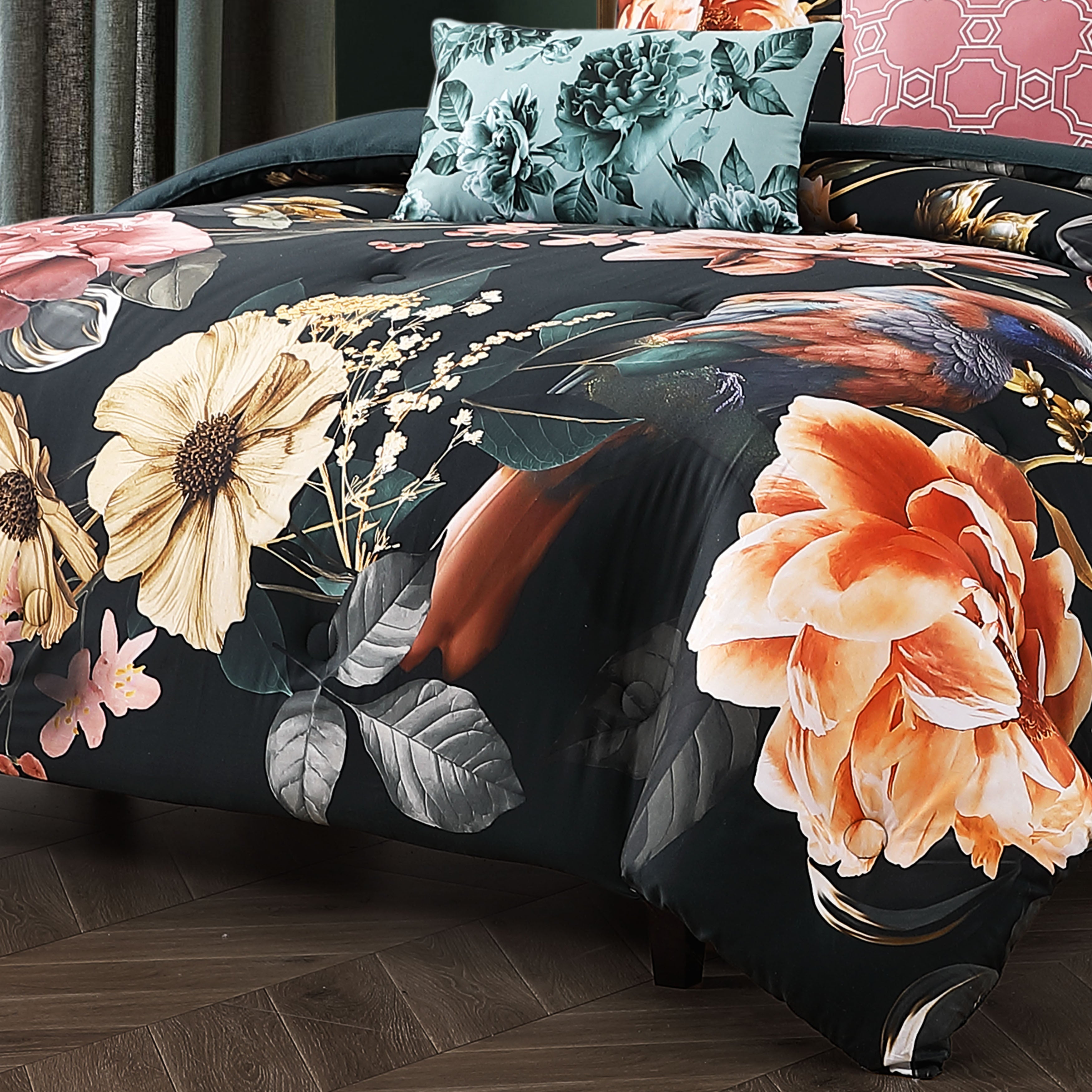 Bebejan Botanical Birds 5 Piece Reversible Comforter Set Comforter Sets By Bebejan®