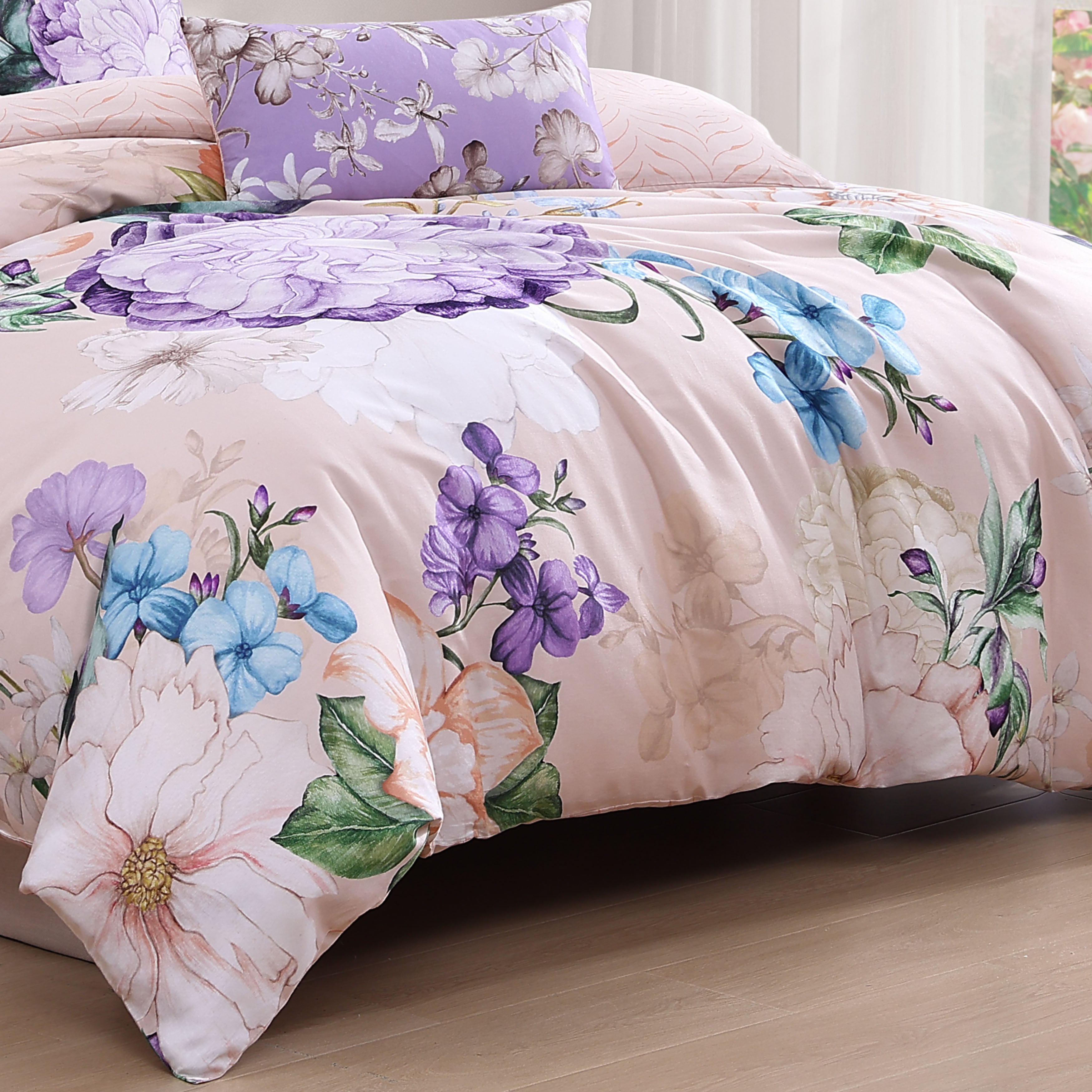 Bebejan Bright Bouquet 5 Piece Reversible Comforter Set Comforter Sets By Bebejan®