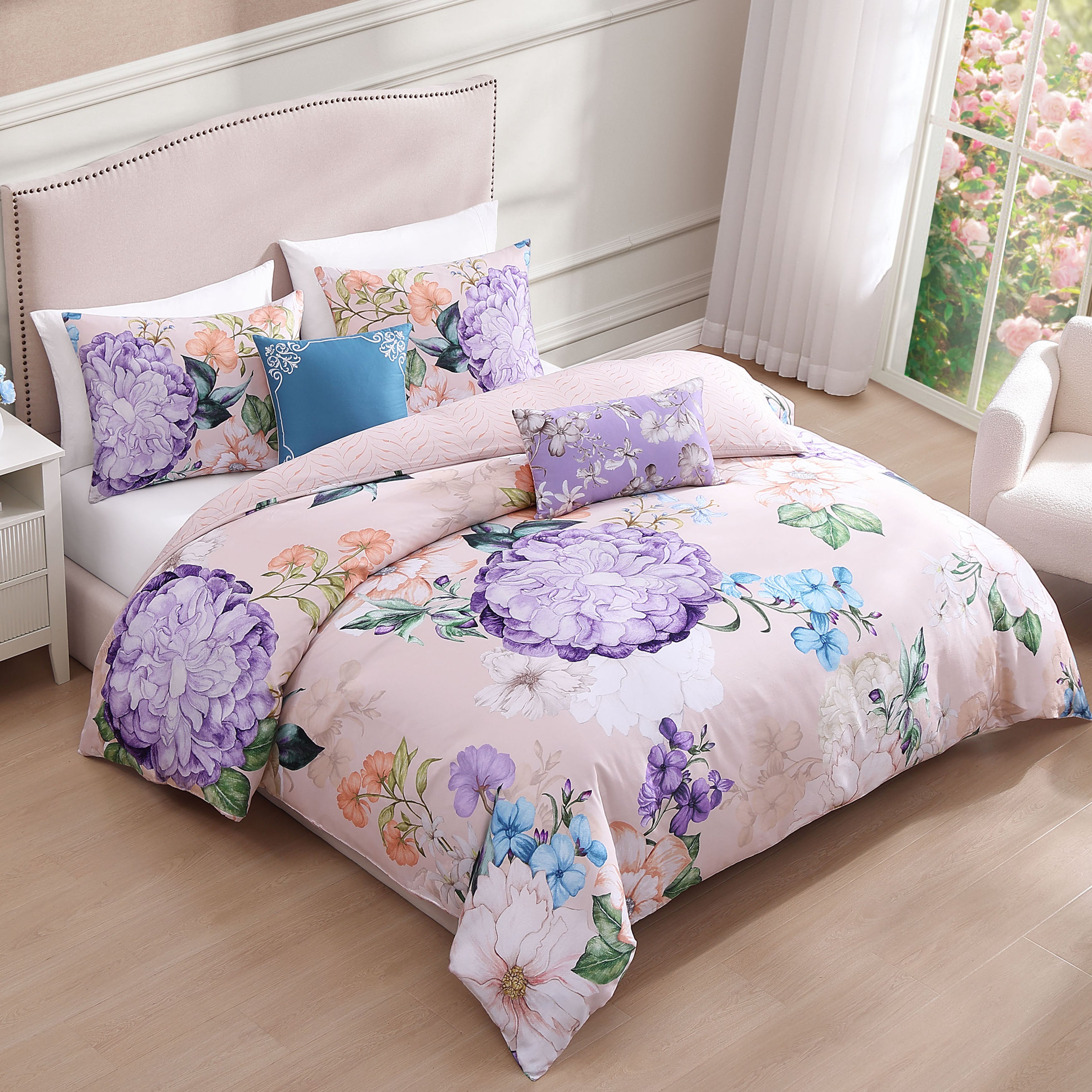 Bebejan Bright Bouquet 5 Piece Reversible Comforter Set Comforter Sets By Bebejan®