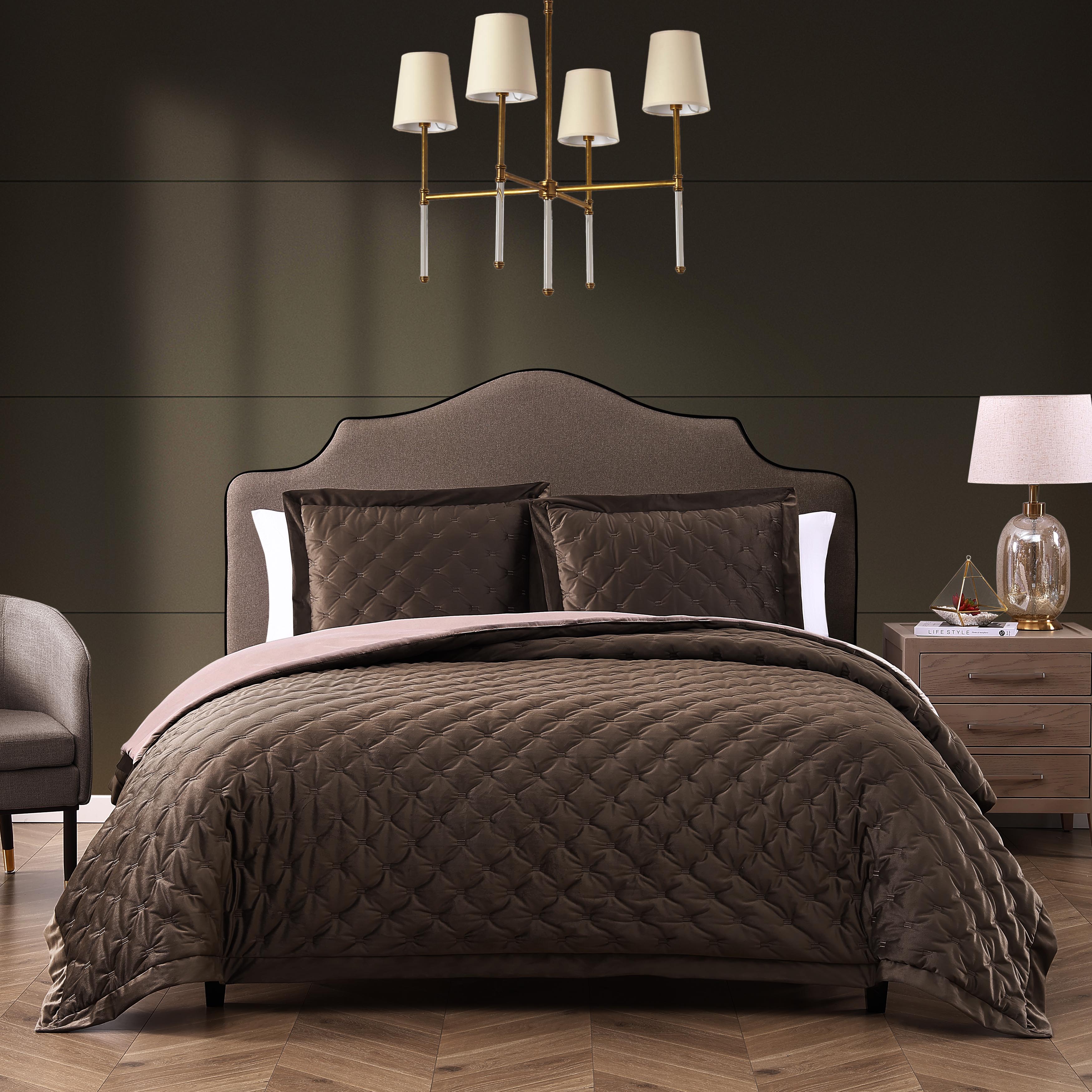 Bebejan 3 Piece Velvet Comforter Set Comforter Sets By Bebejan®