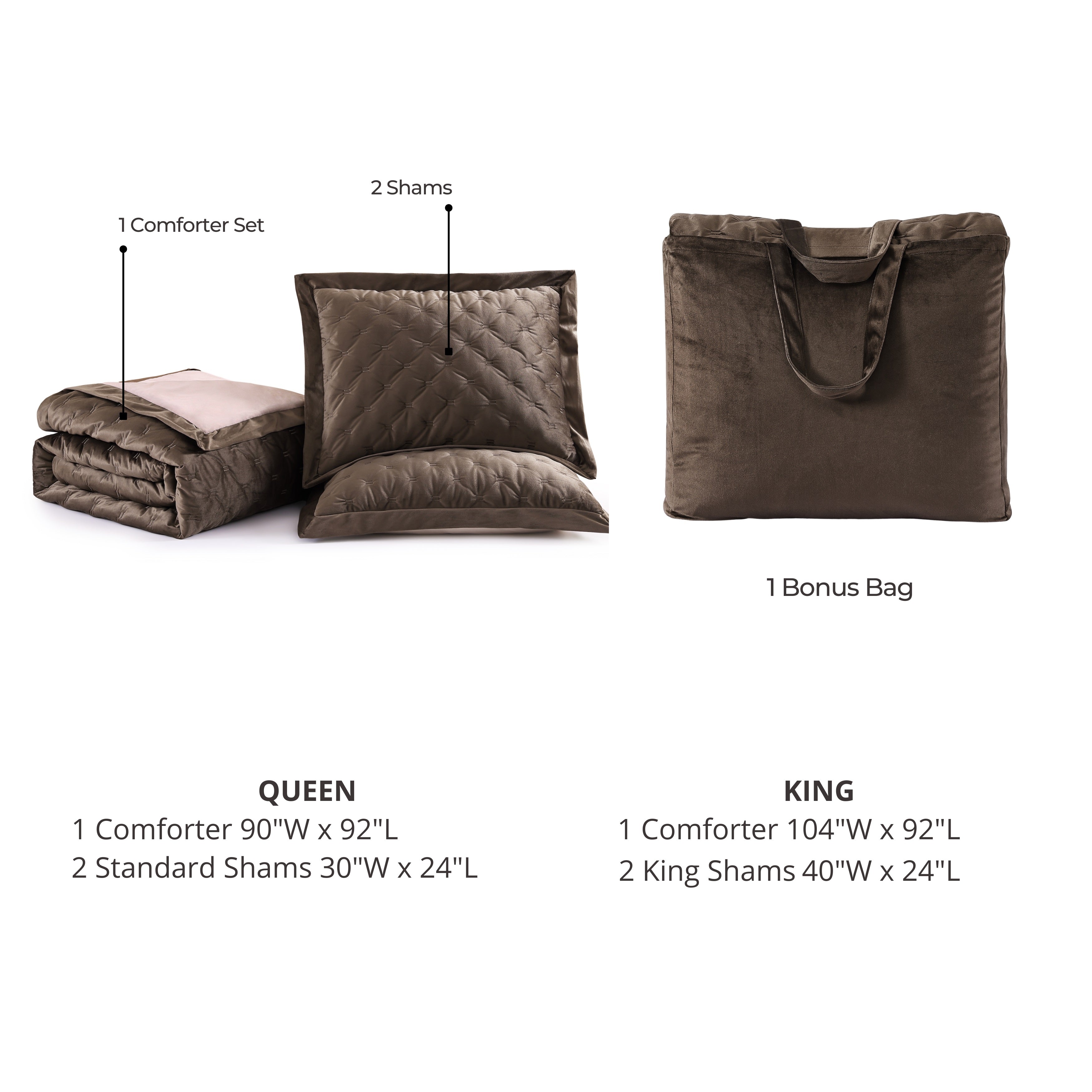 Bebejan 3 Piece Velvet Comforter Set Comforter Sets By Bebejan®