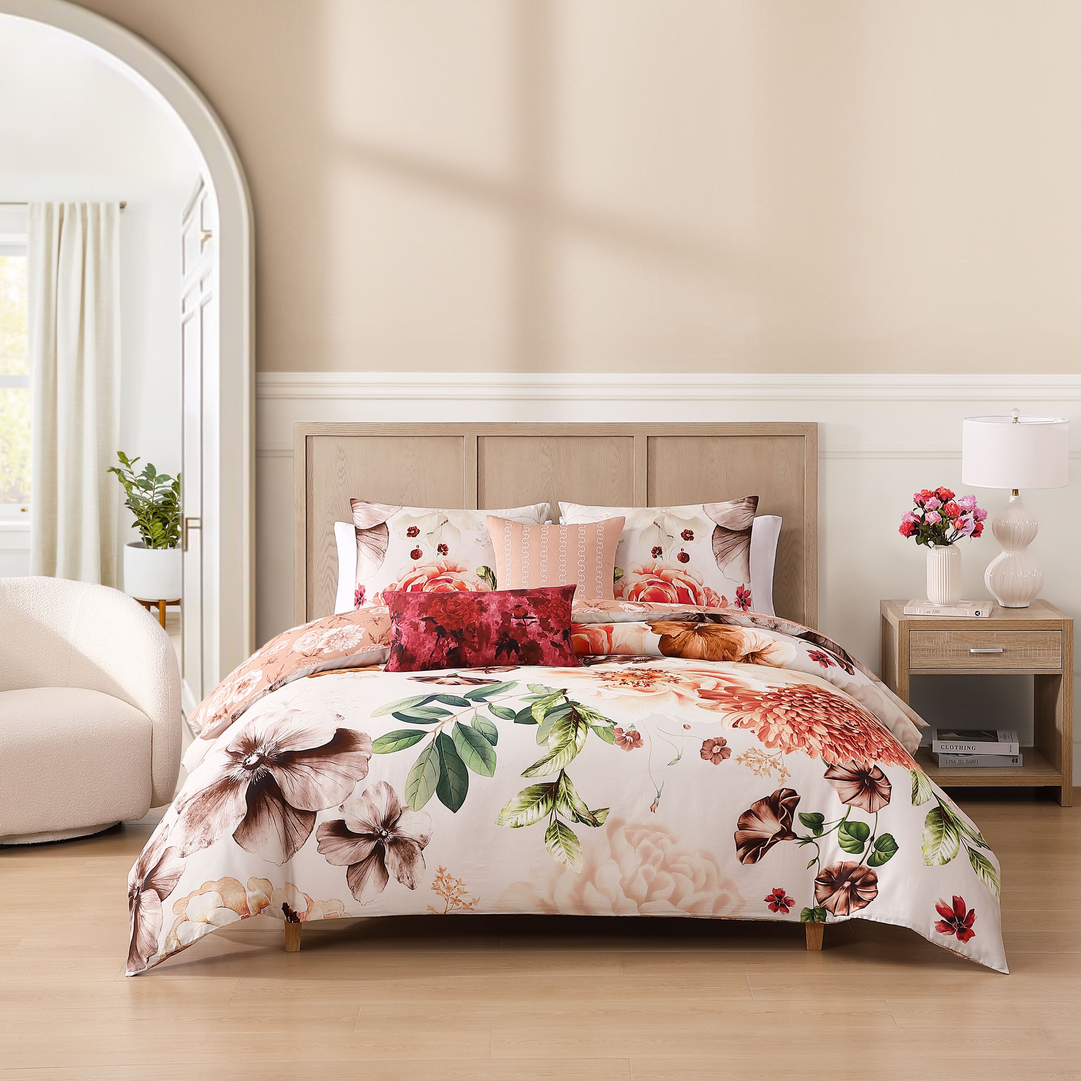 Bebejan Hazy Blossom 5 Piece Reversible Comforter Set Comforter Sets By Bebejan®
