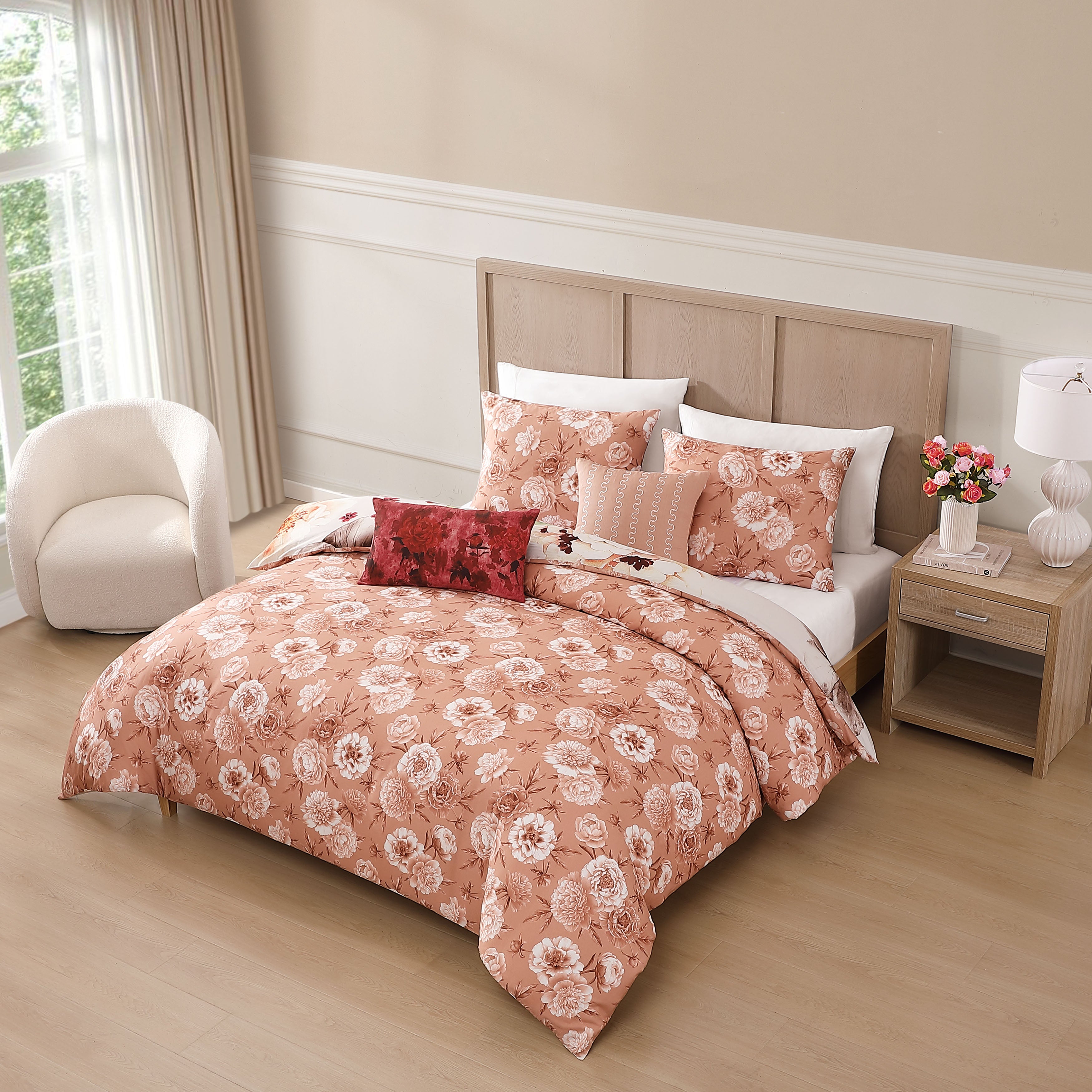 Bebejan Hazy Blossom 5 Piece Reversible Comforter Set Comforter Sets By Bebejan®