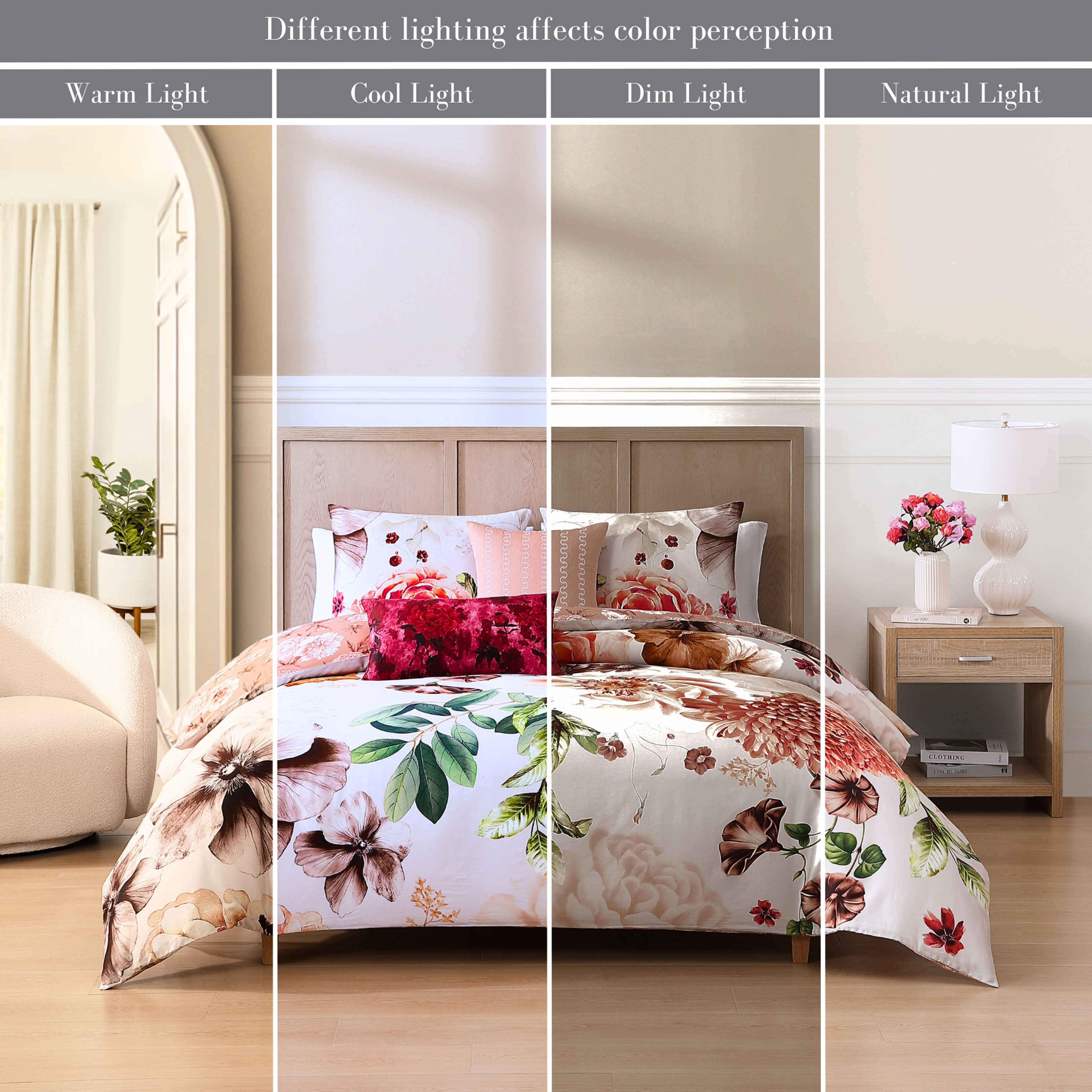 Bebejan Hazy Blossom 5 Piece Reversible Comforter Set Comforter Sets By Bebejan®