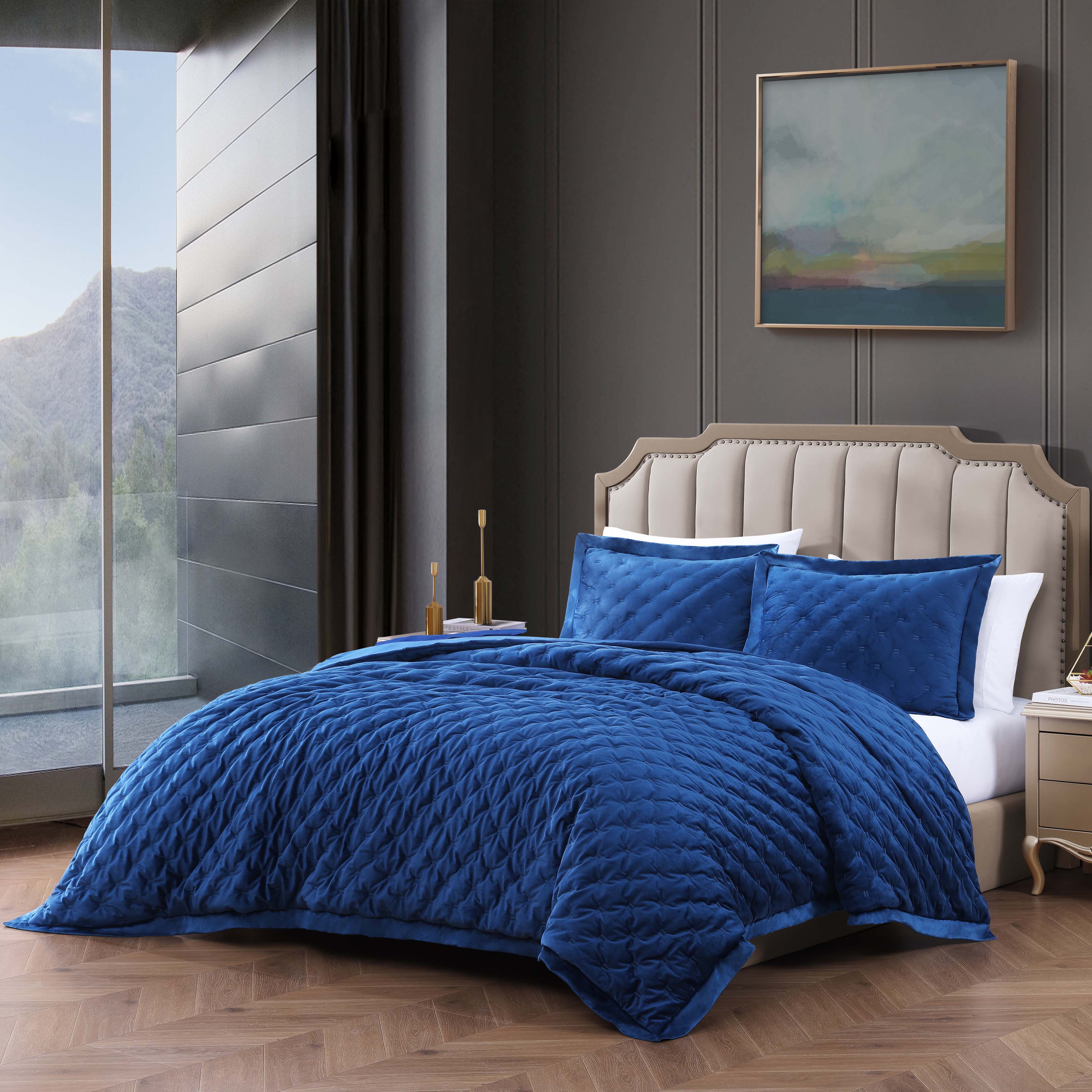 Bebejan 3 Piece Velvet Comforter Set Comforter Sets By Bebejan®