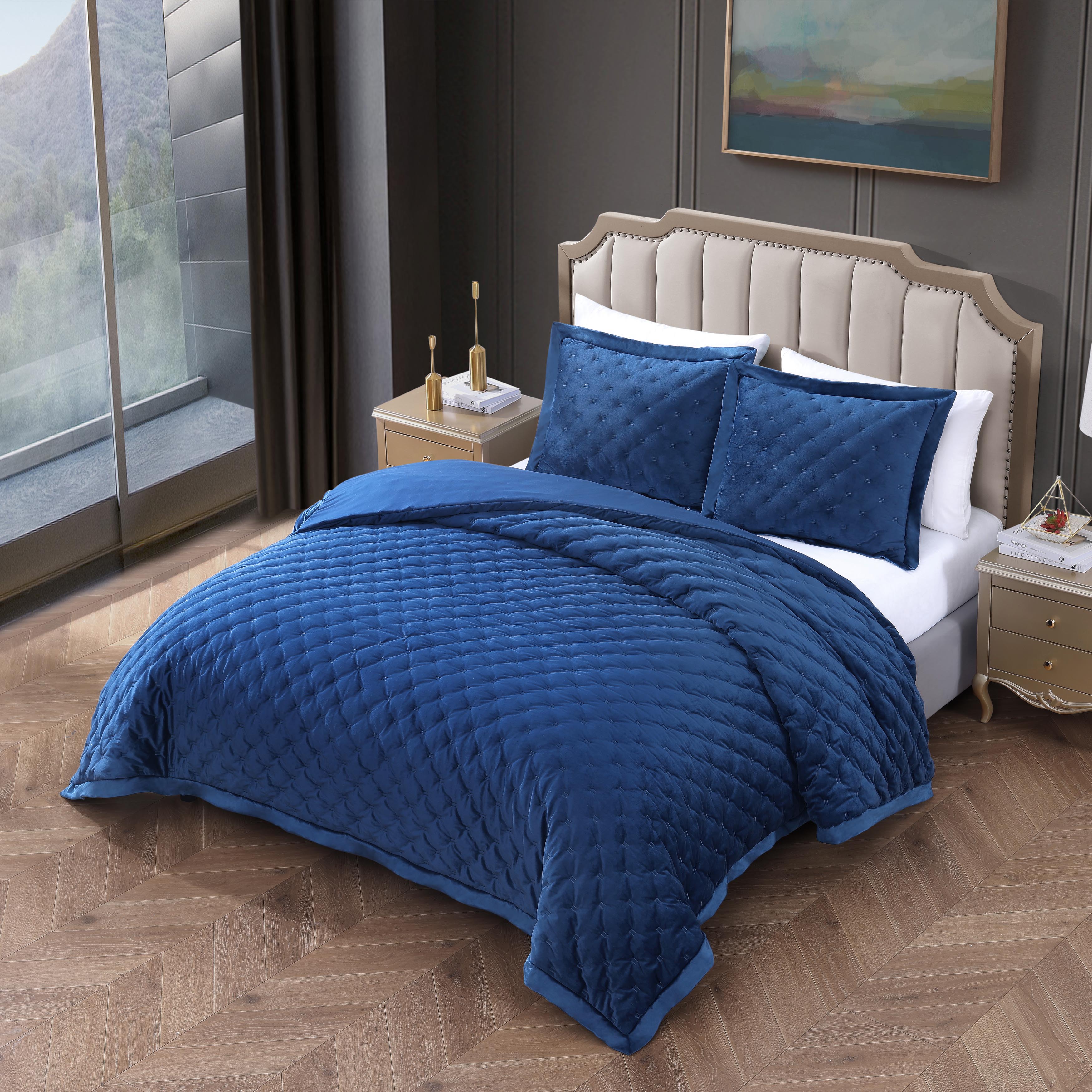 Bebejan 3 Piece Velvet Comforter Set Comforter Sets By Bebejan®