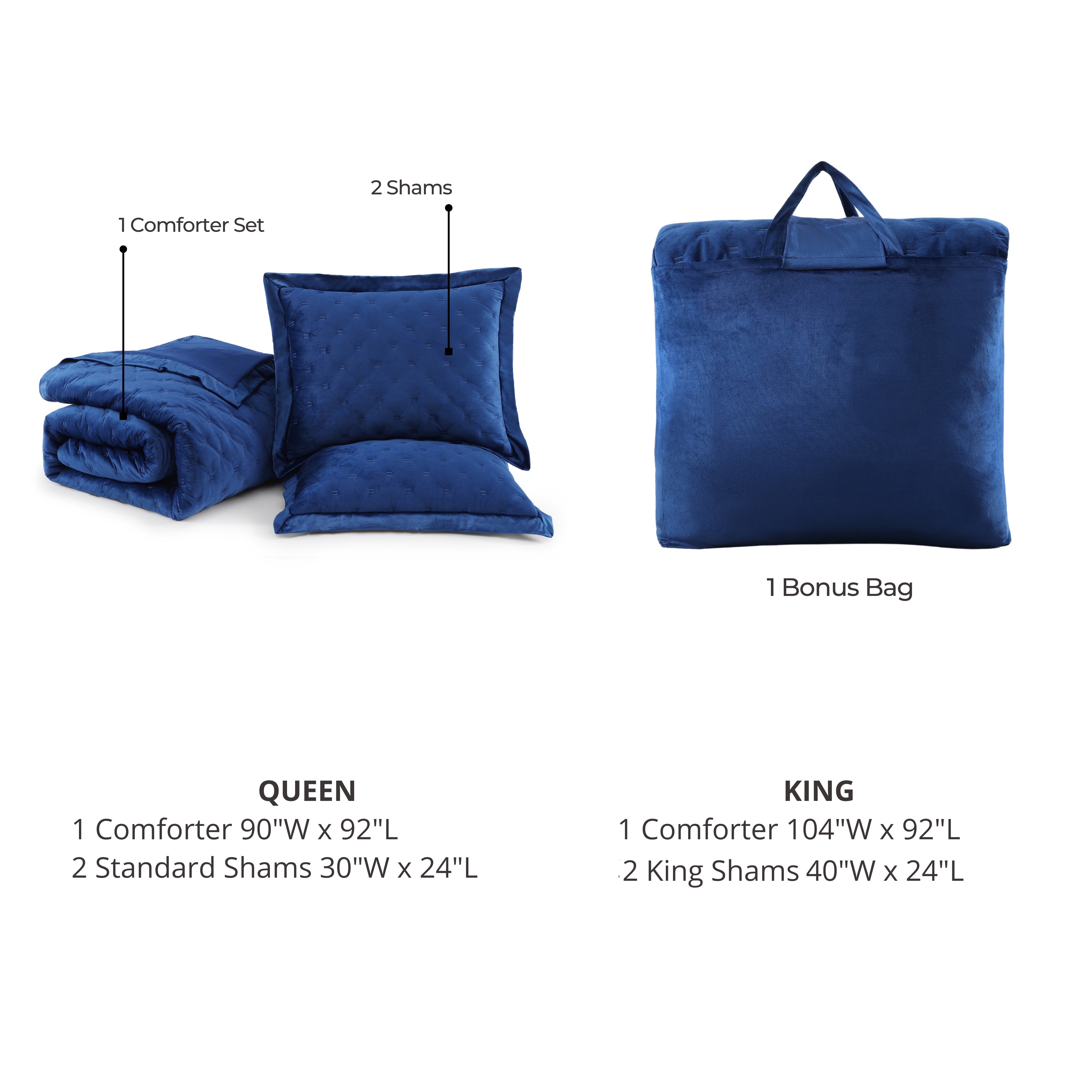 Bebejan 3 Piece Velvet Comforter Set Comforter Sets By Bebejan®