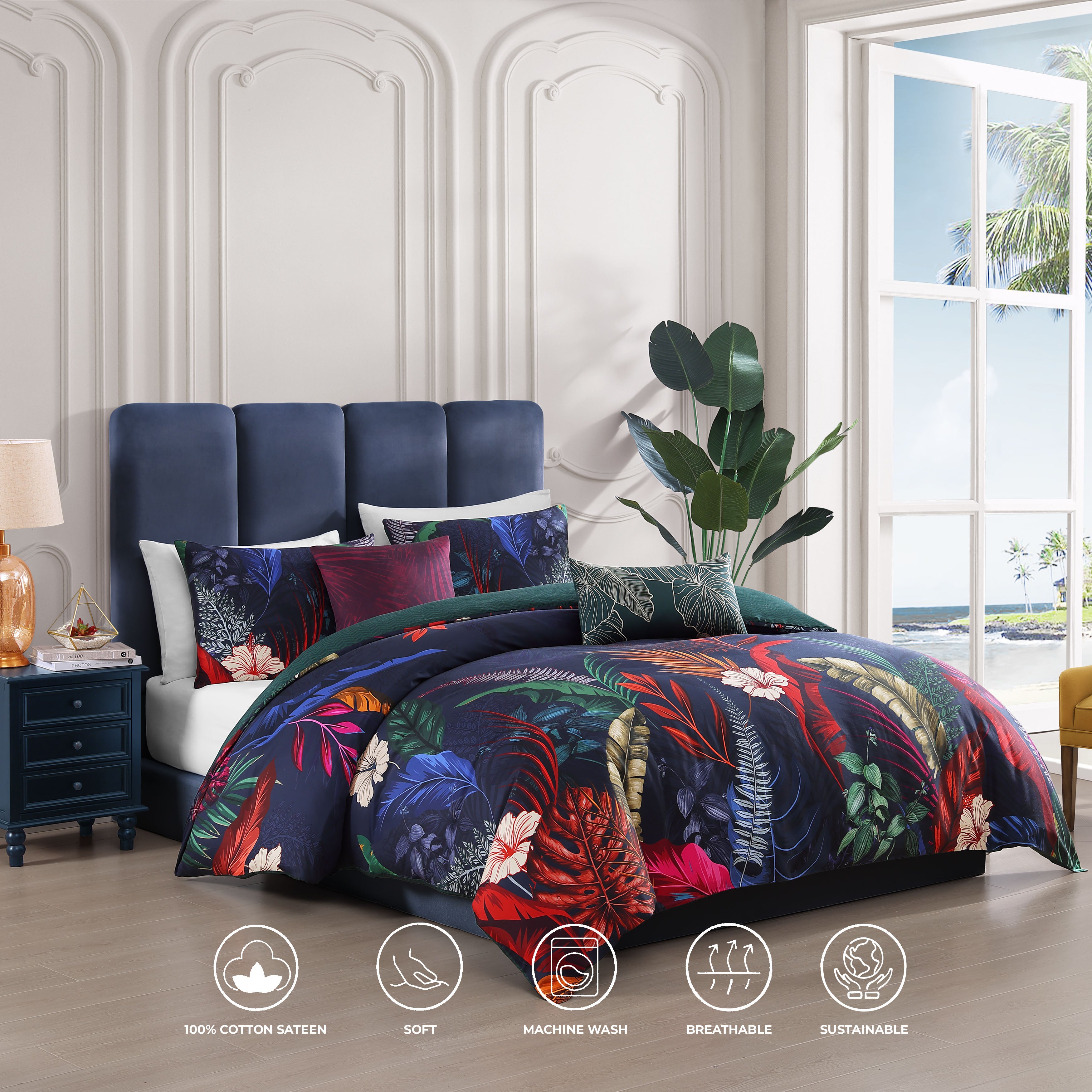 Bebejan Paradise 5 Piece Reversible Comforter Set Comforter Sets By Bebejan®