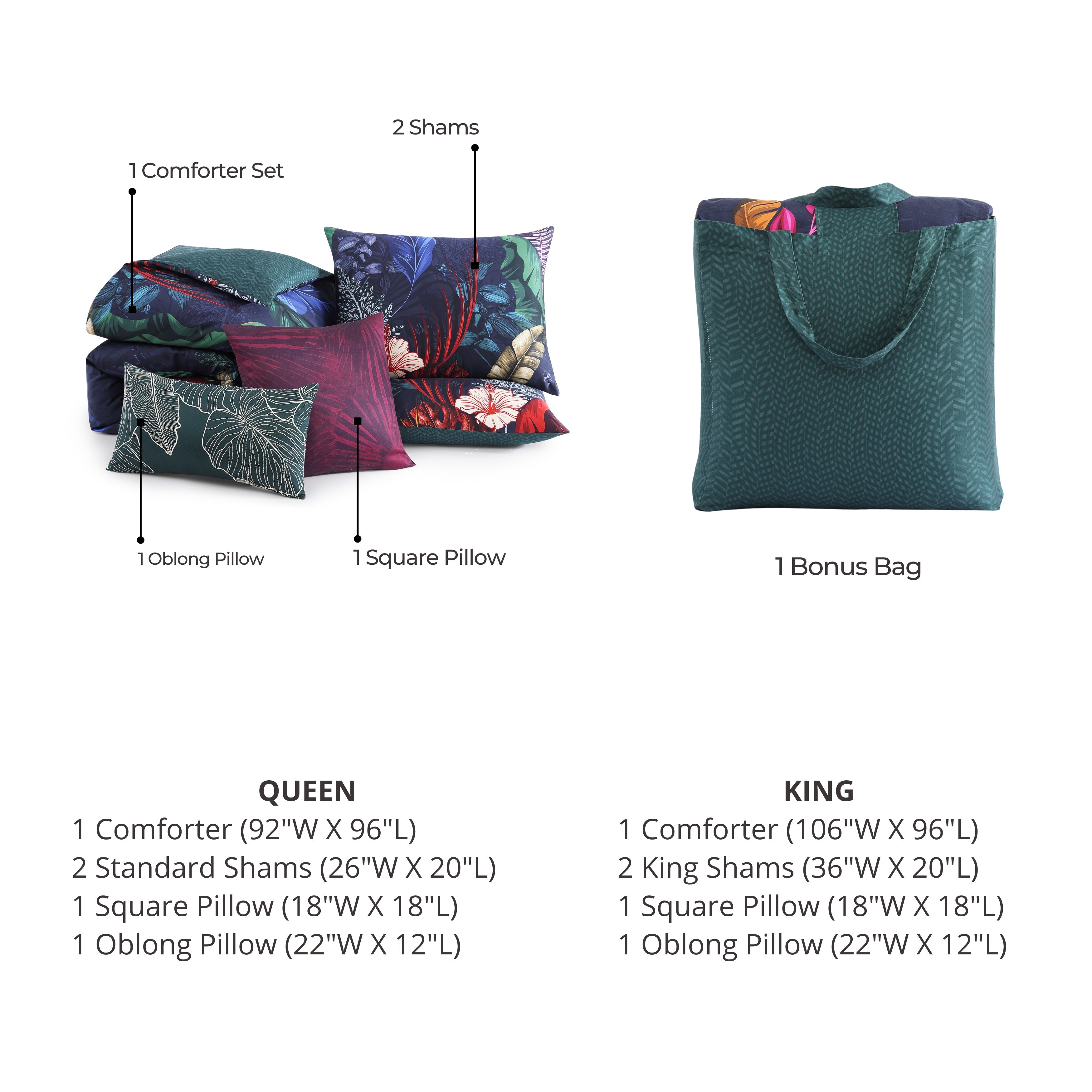 Bebejan Paradise 5 Piece Reversible Comforter Set Comforter Sets By Bebejan®