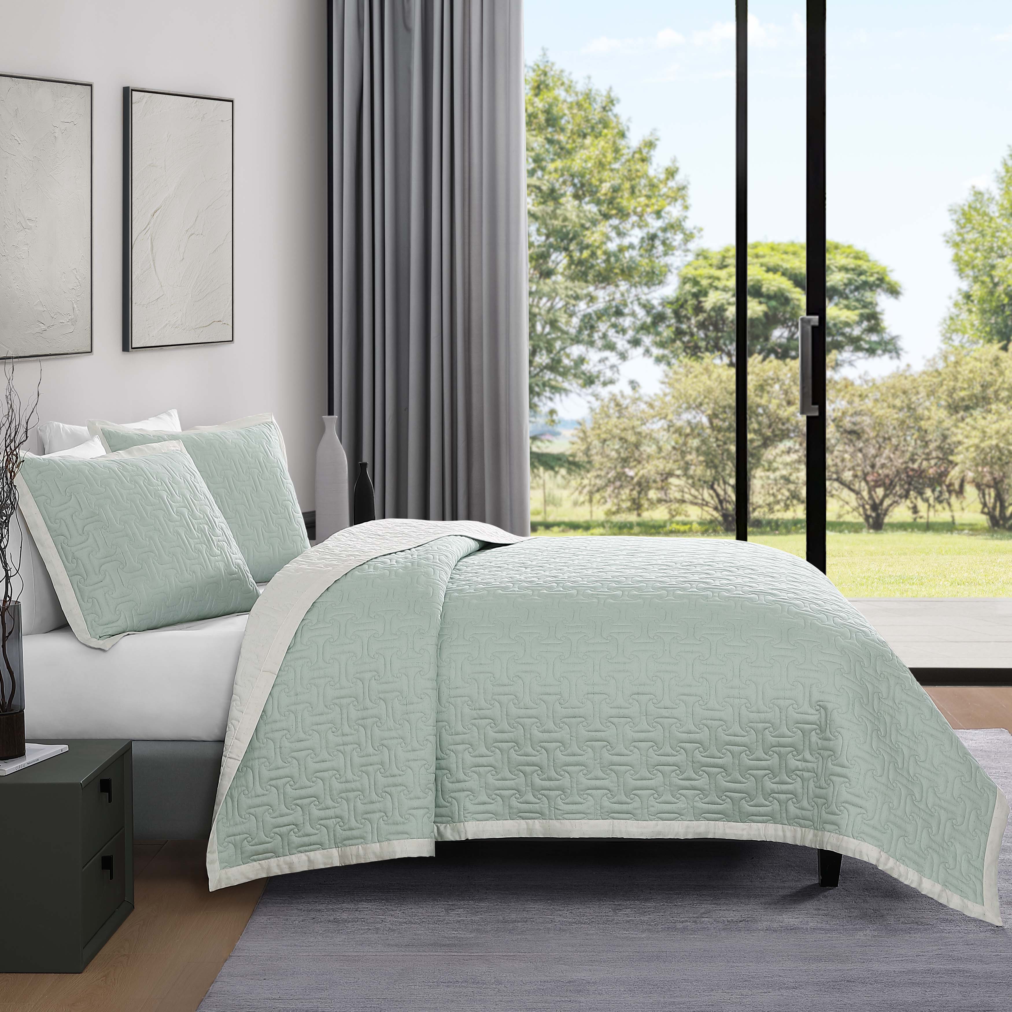 Bebejan 3 Piece Textured Quilted Coverlet Set Coverlet By Bebejan®