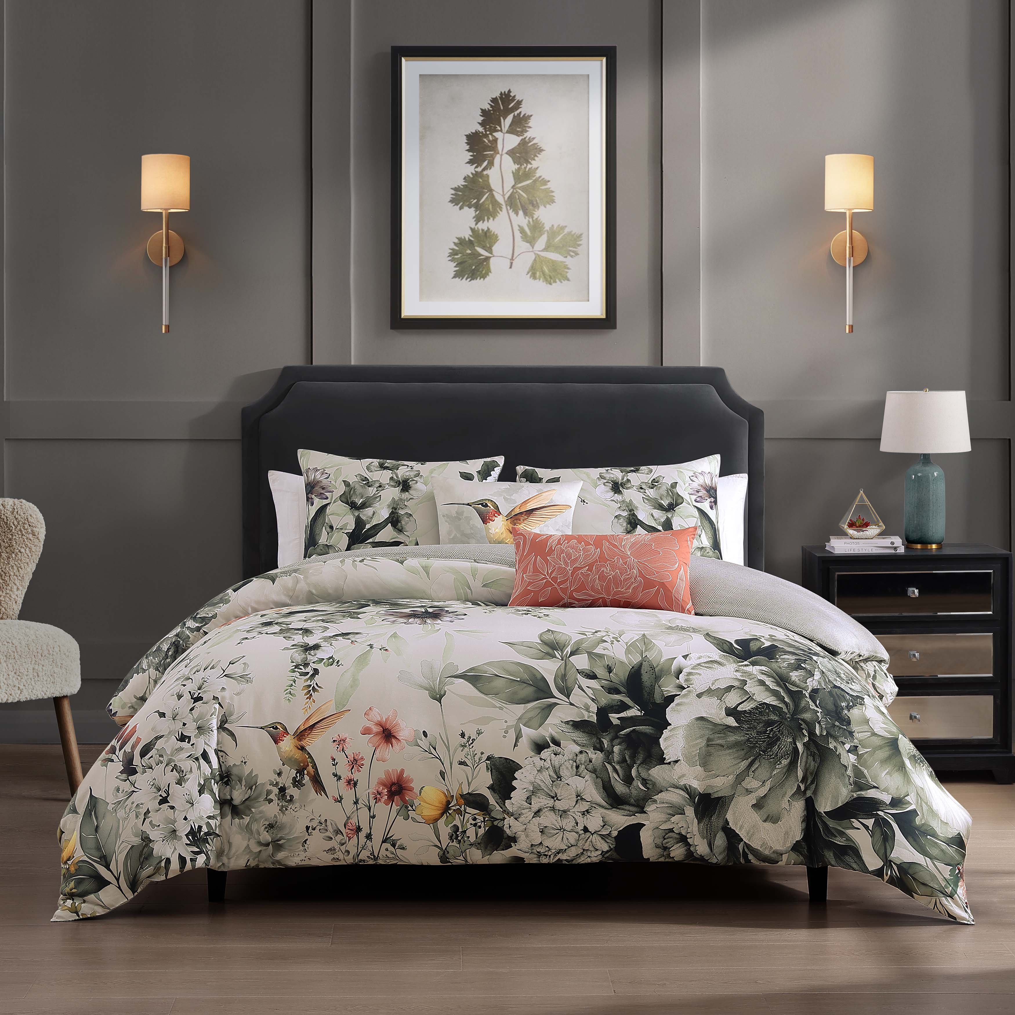 Bebejan Vintage Bloom 5 Piece Reversible Comforter Set Comforter Sets By Bebejan®