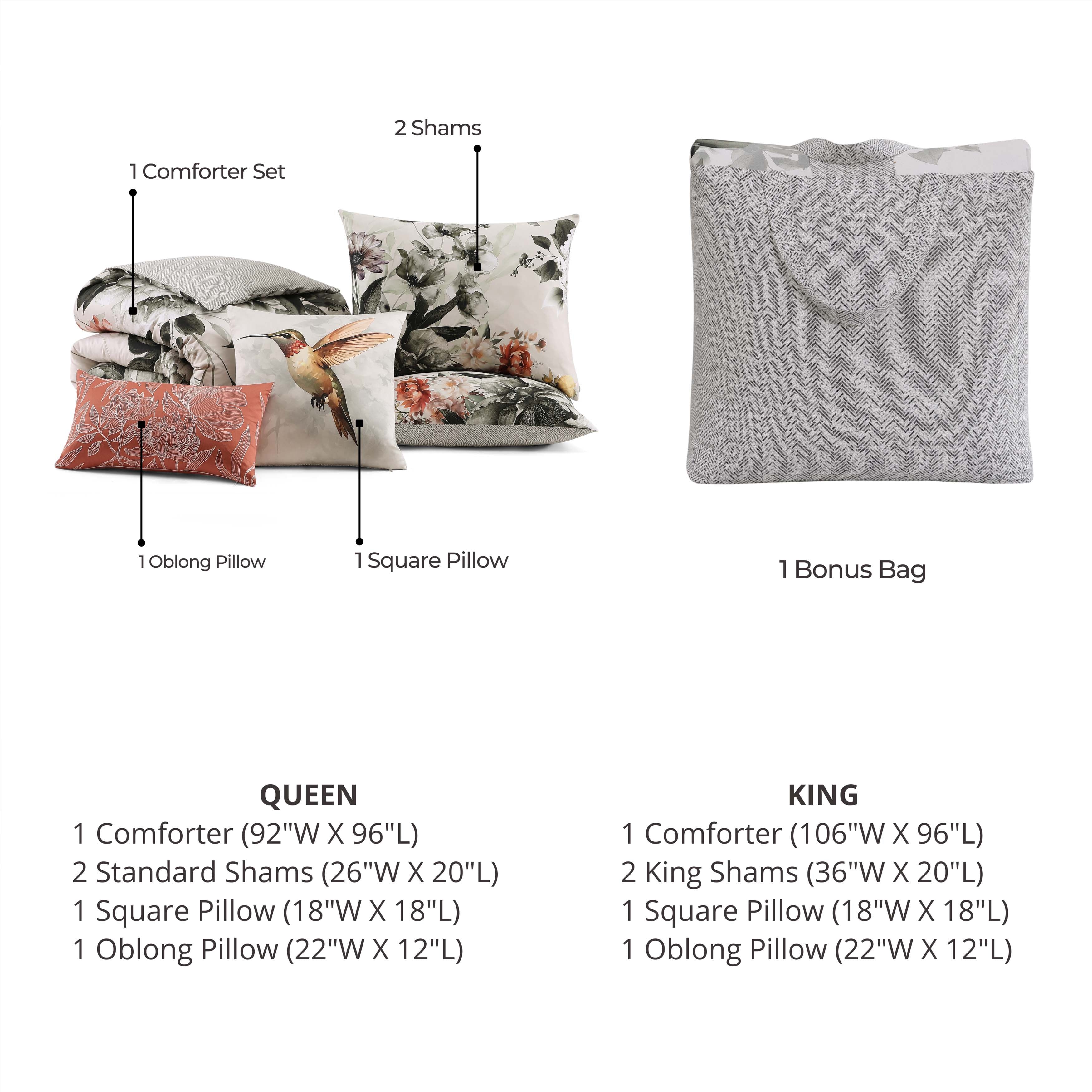 Bebejan Vintage Bloom 5 Piece Reversible Comforter Set Comforter Sets By Bebejan®