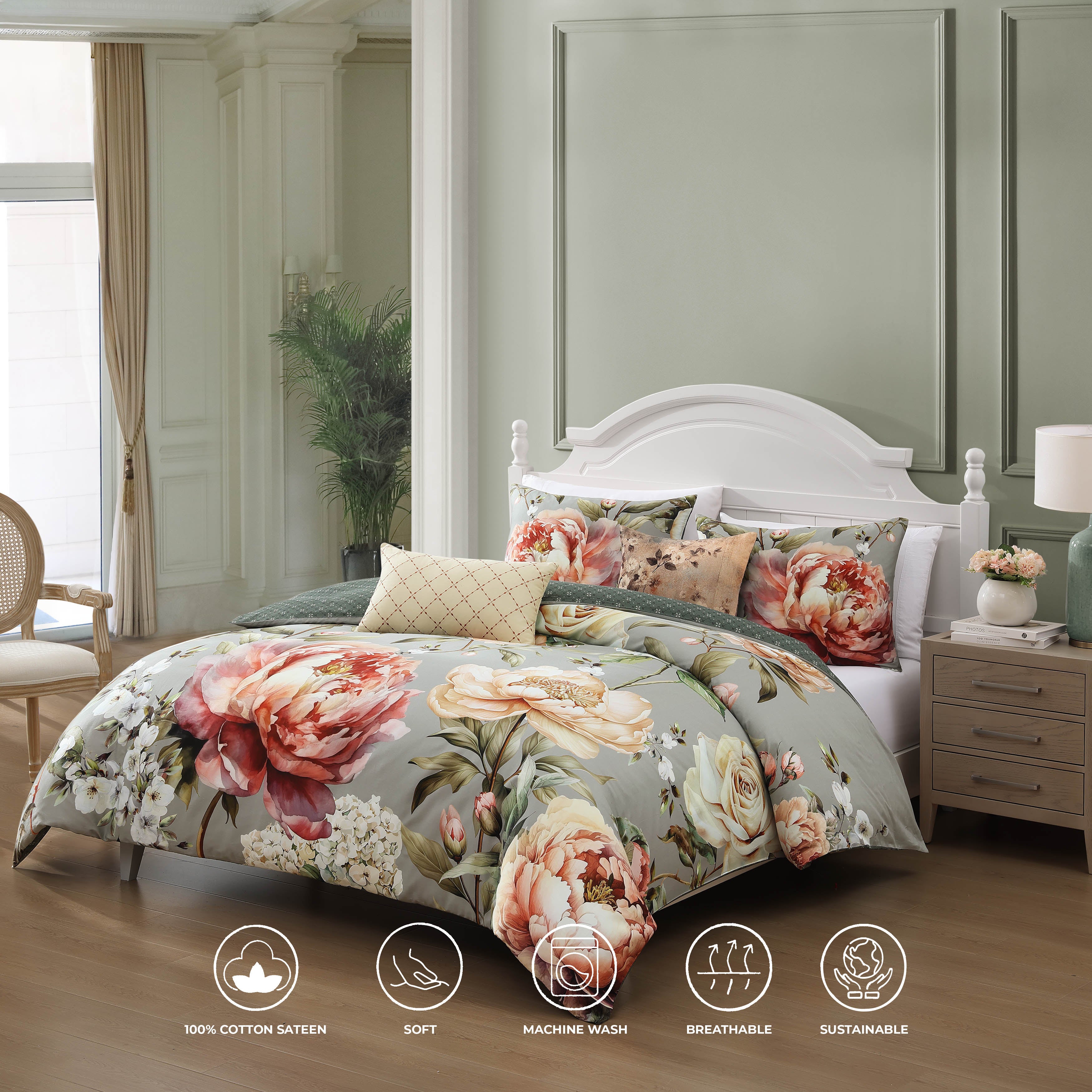 Bebejan Whispering Willows 5 Piece Reversible Comforter Set Comforter Sets By Bebejan®