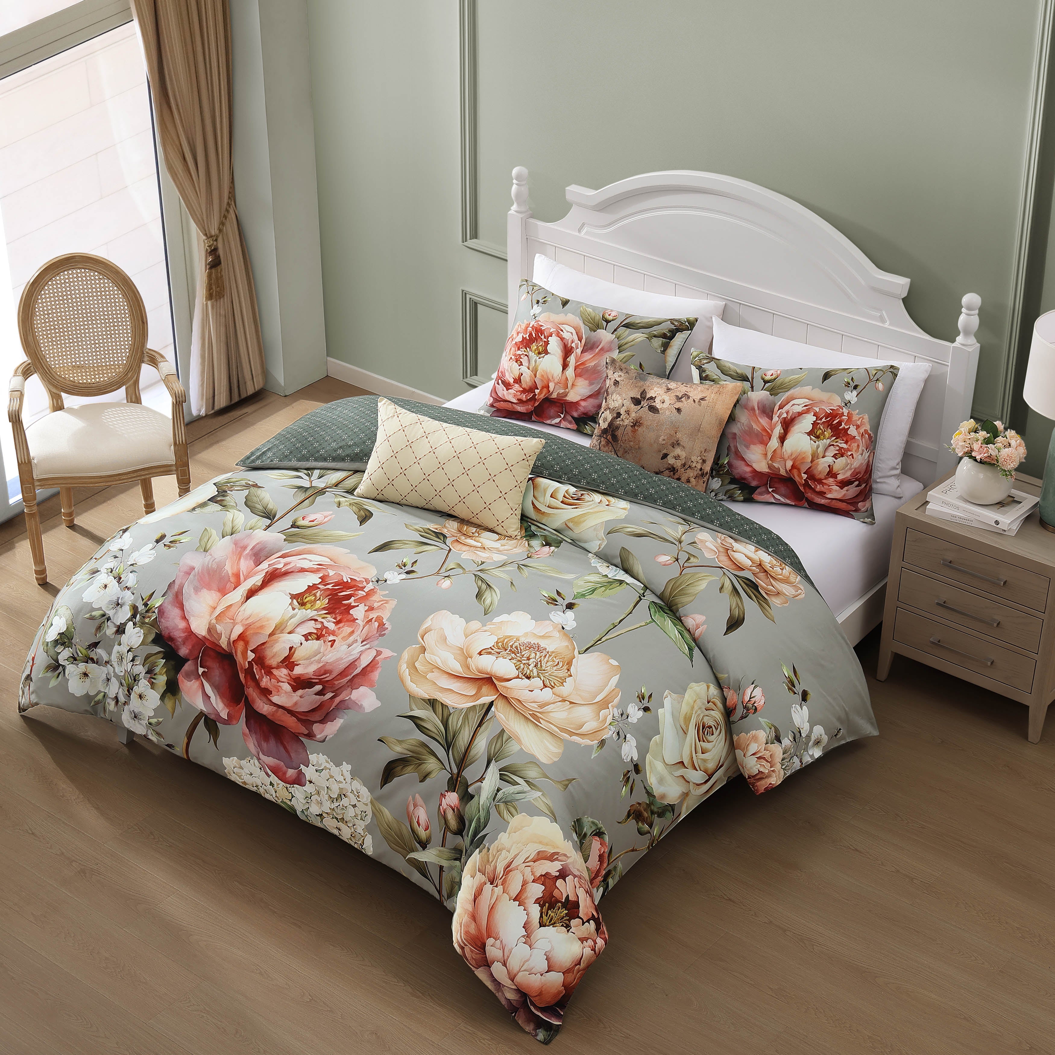 Bebejan Whispering Willows 5 Piece Reversible Comforter Set Comforter Sets By Bebejan®