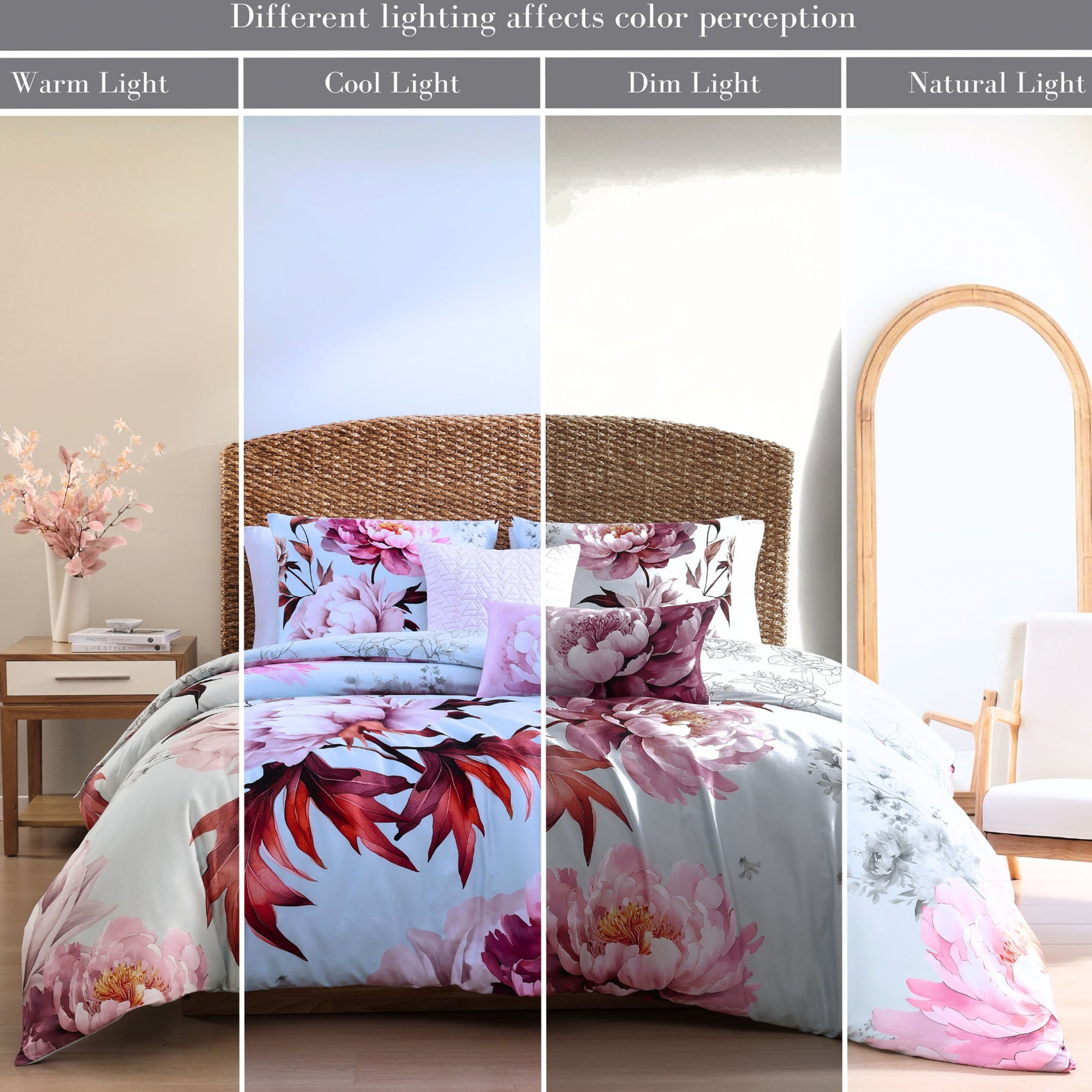 Bebejan Blooming Peonies 5 Piece Reversible Comforter Set Comforter Sets By Bebejan®