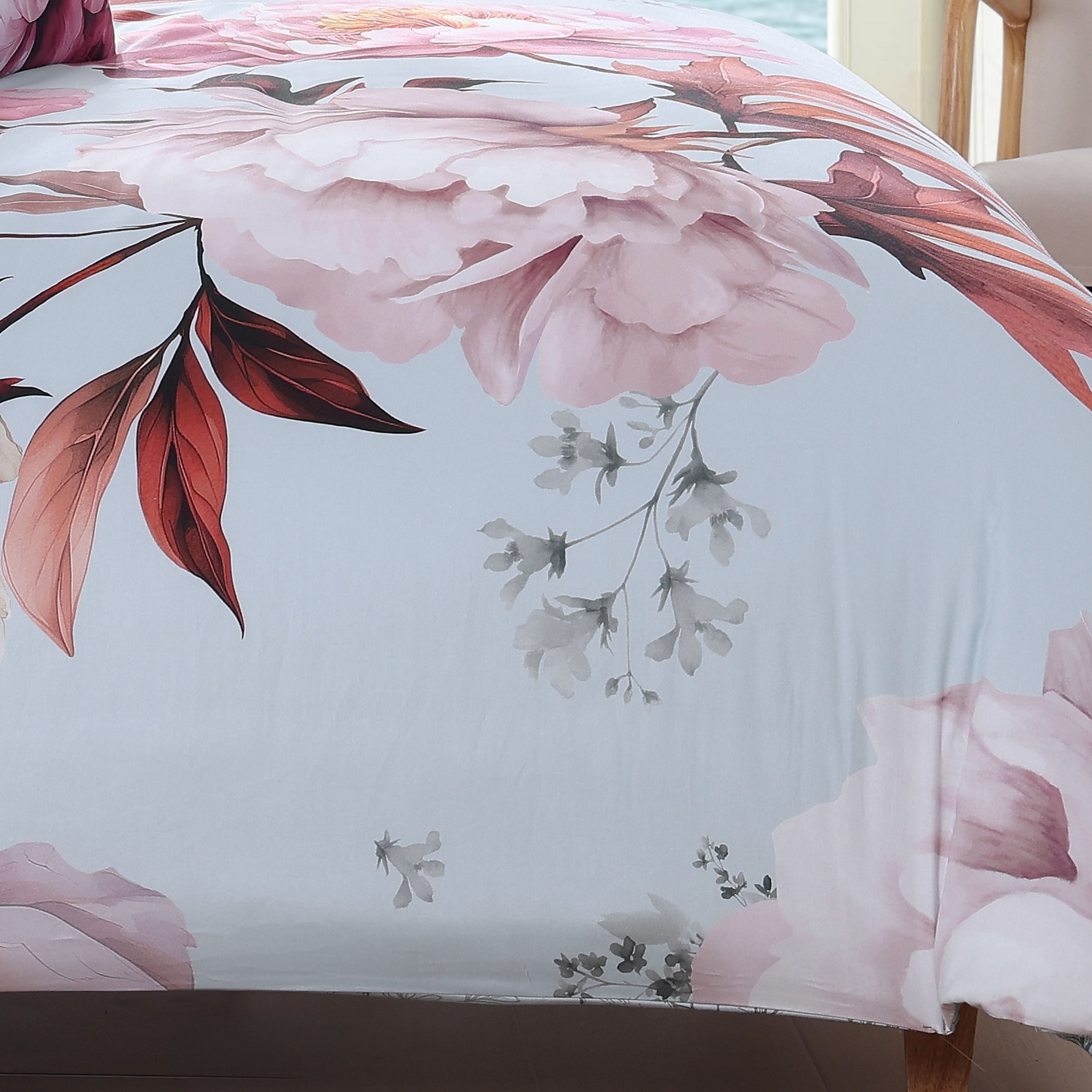 Bebejan Blooming Peonies 5 Piece Reversible Comforter Set Comforter Sets By Bebejan®