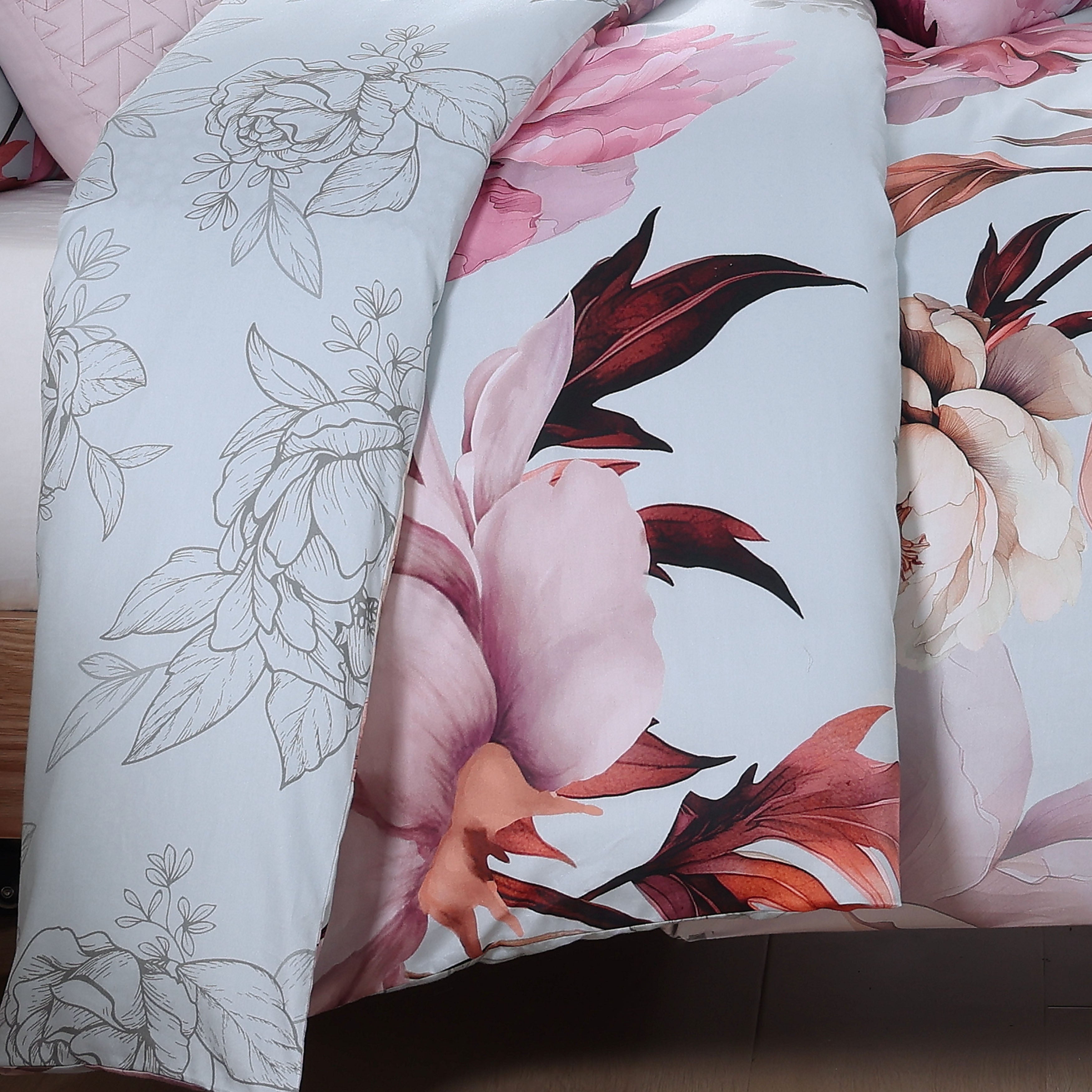 Bebejan Blooming Peonies 5 Piece Reversible Comforter Set Comforter Sets By Bebejan®