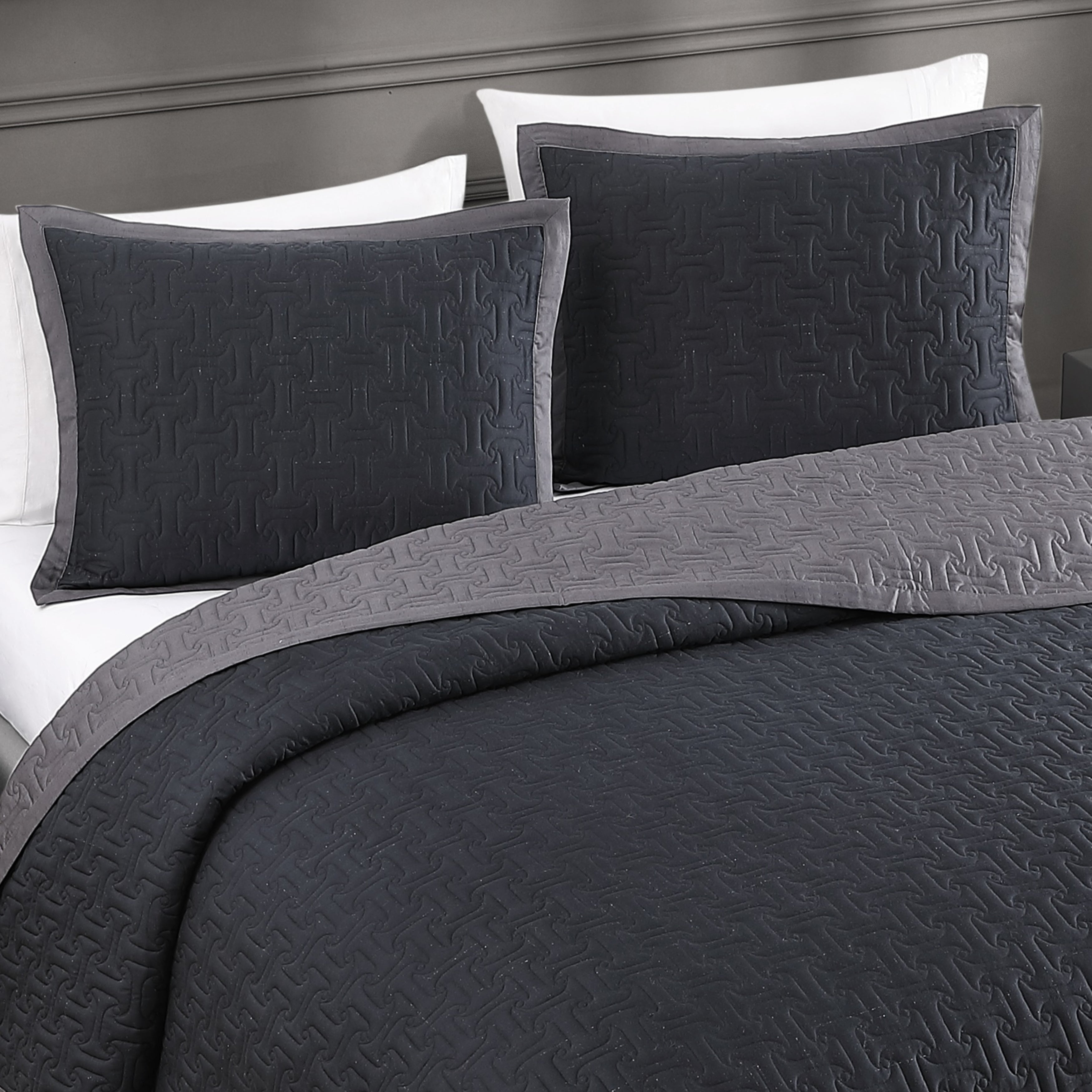 Bebejan 3 Piece Textured Quilted Coverlet Set Coverlet By Bebejan®
