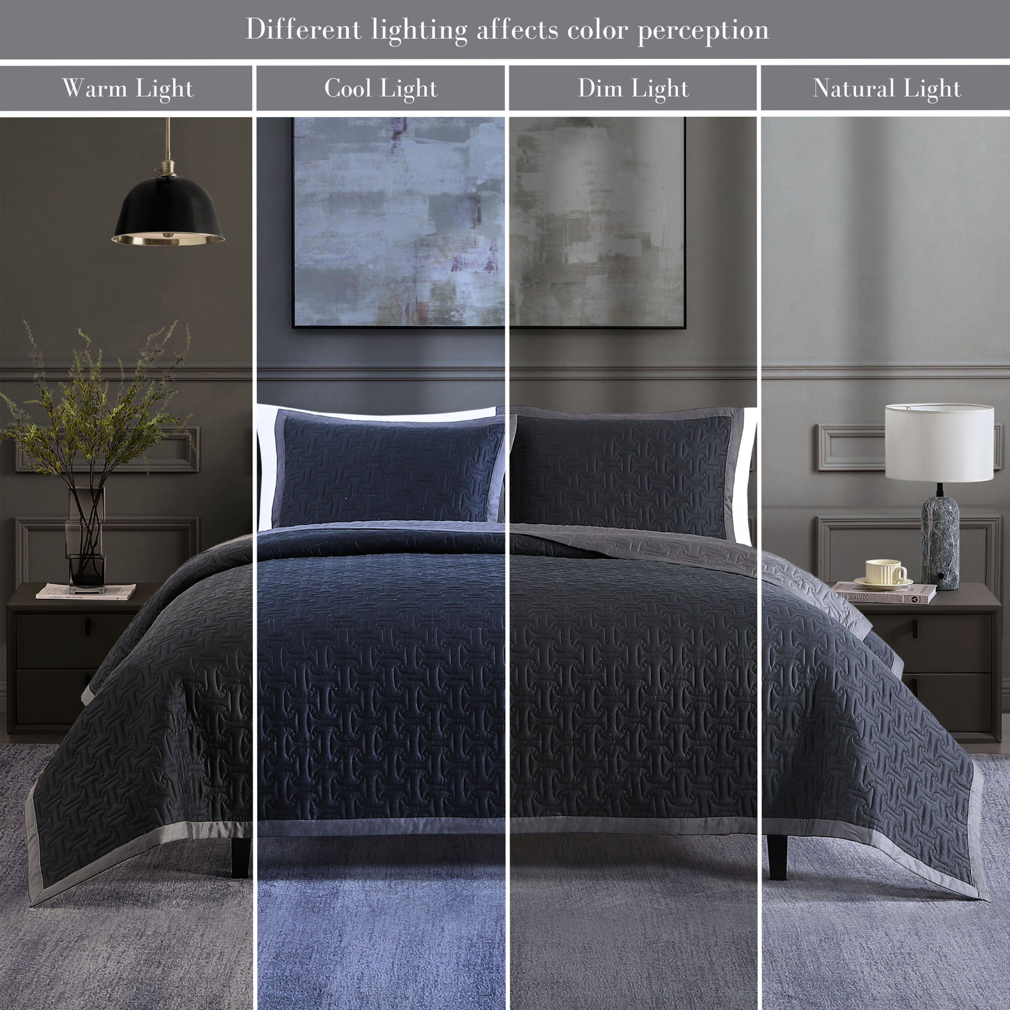 Bebejan 3 Piece Textured Quilted Coverlet Set Coverlet By Bebejan®