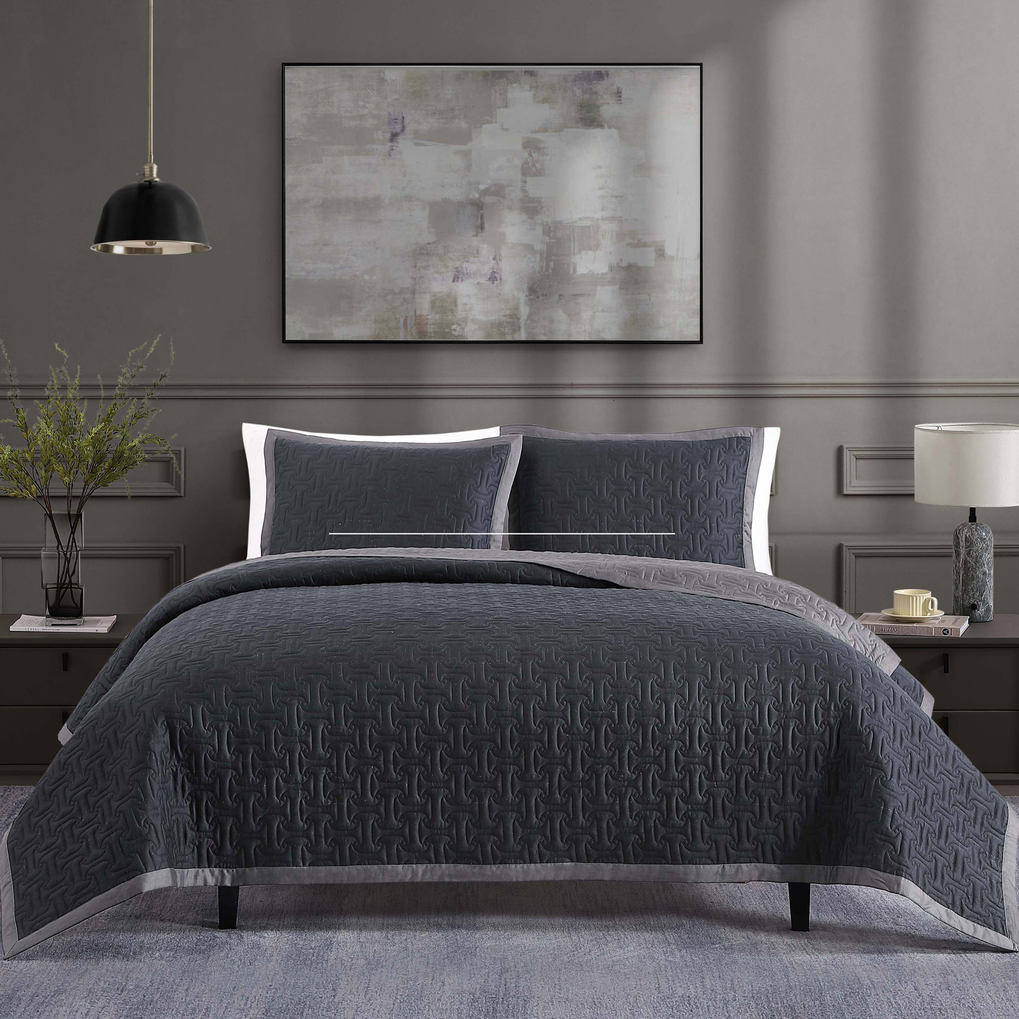 Bebejan 3 Piece Textured Quilted Coverlet Set Coverlet By Bebejan®