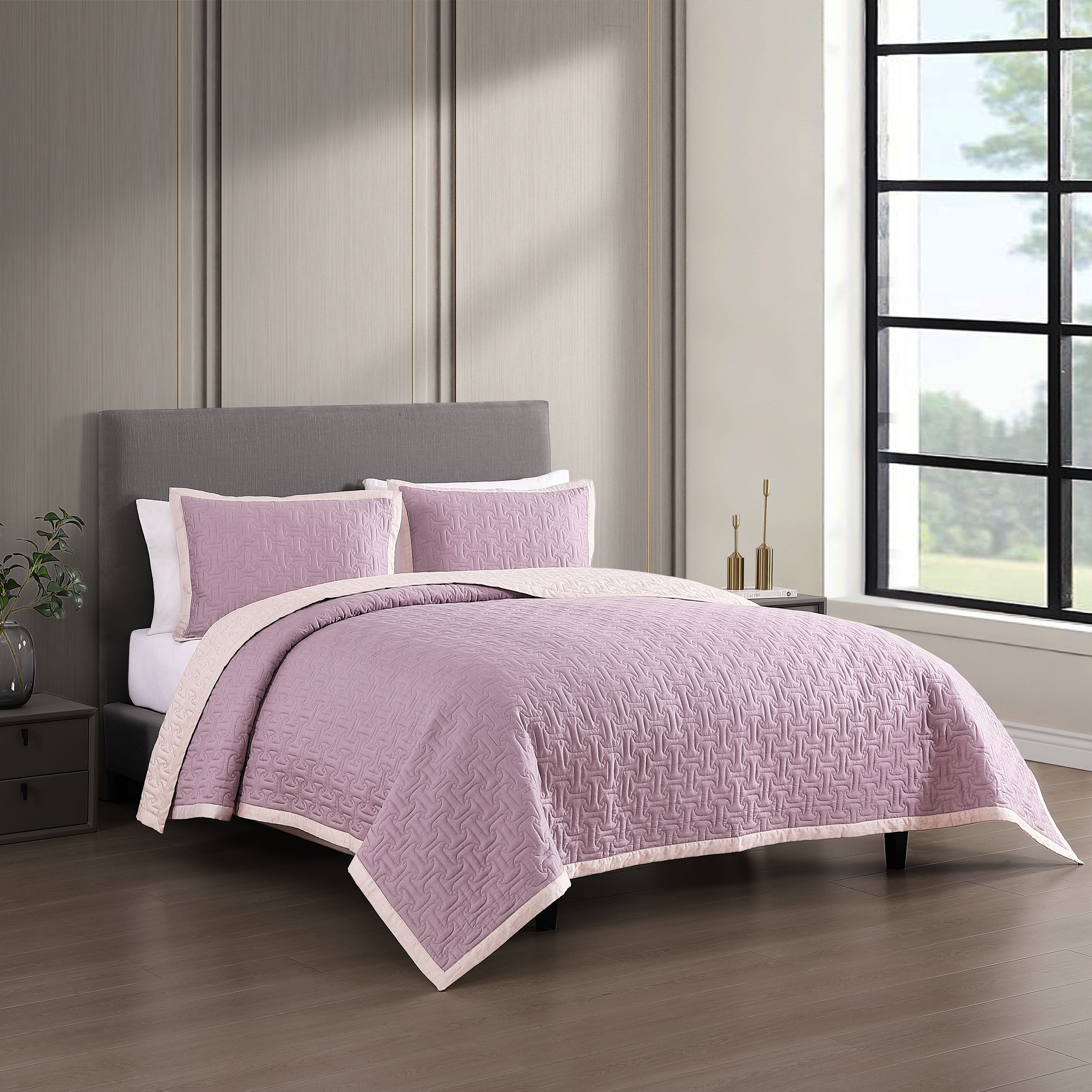 Bebejan 3 Piece Textured Quilted Coverlet Set Coverlet By Bebejan®