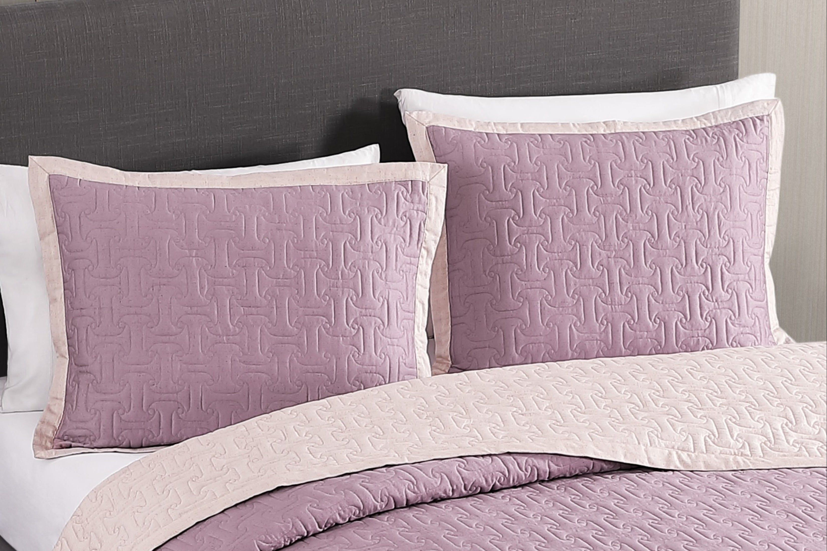 Bebejan Textured Quilted Sham Set - Final Sale Sham By US Office - Latest-bedding
