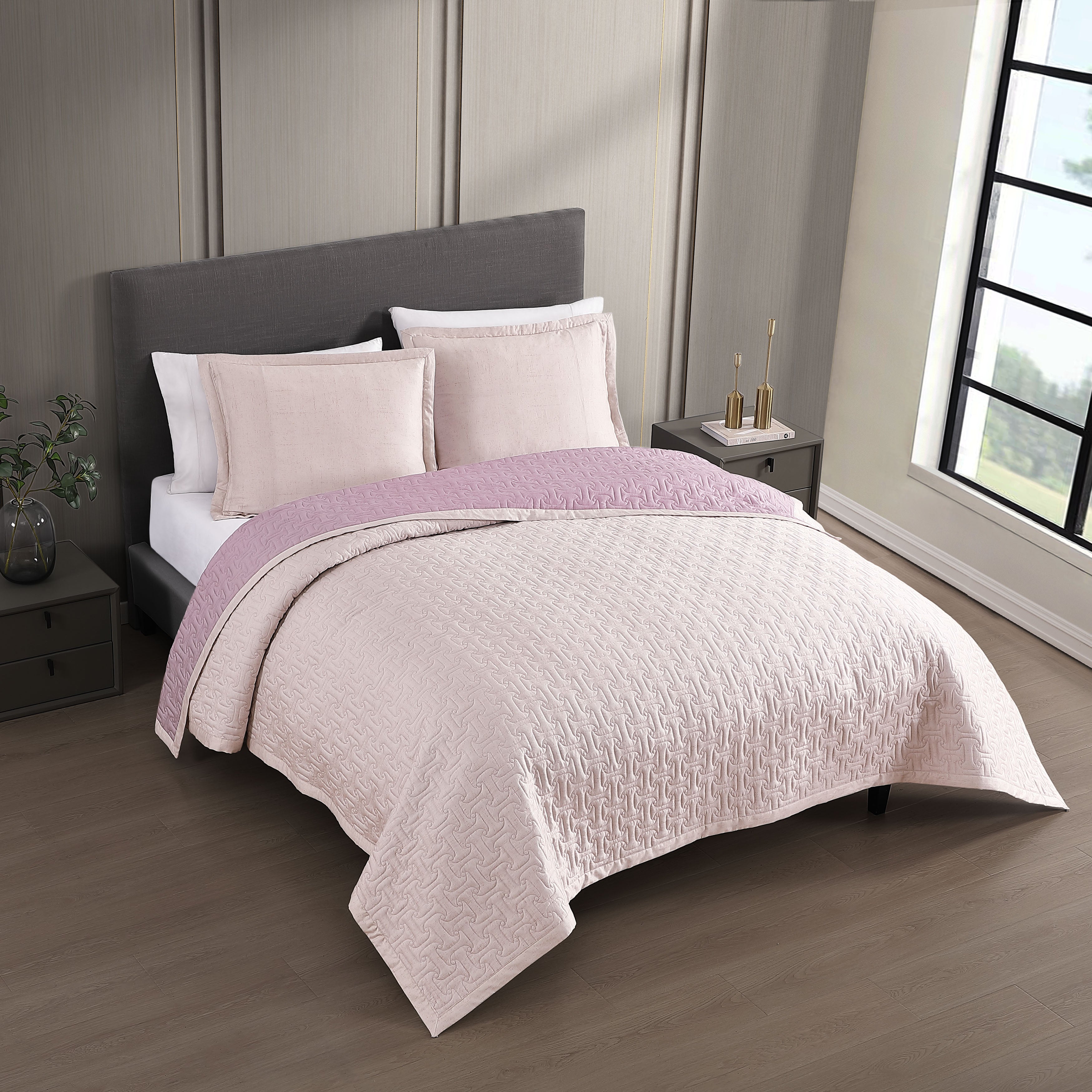 Bebejan 3 Piece Textured Quilted Coverlet Set Coverlet By Bebejan®