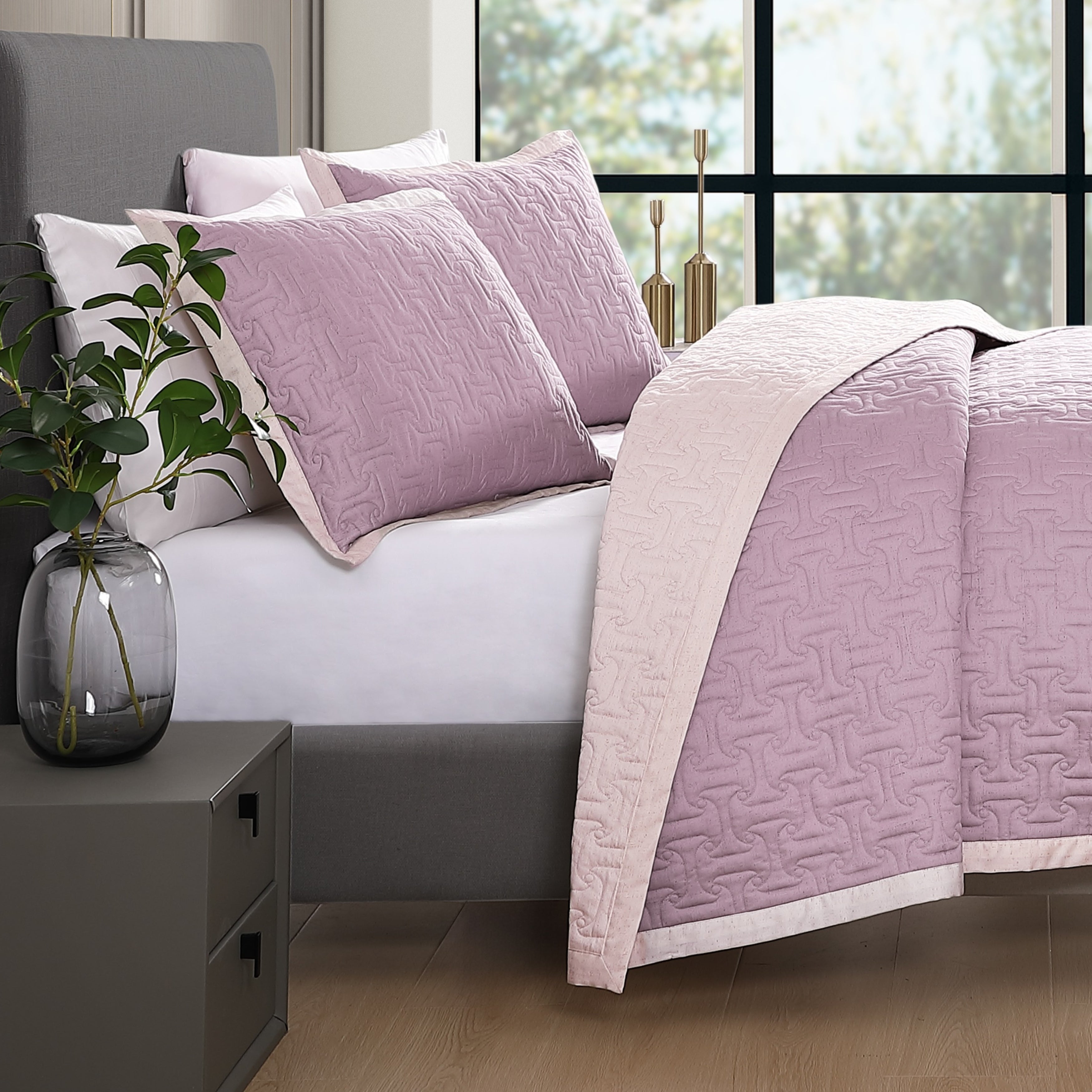 Bebejan 3 Piece Textured Quilted Coverlet Set Coverlet By Bebejan®
