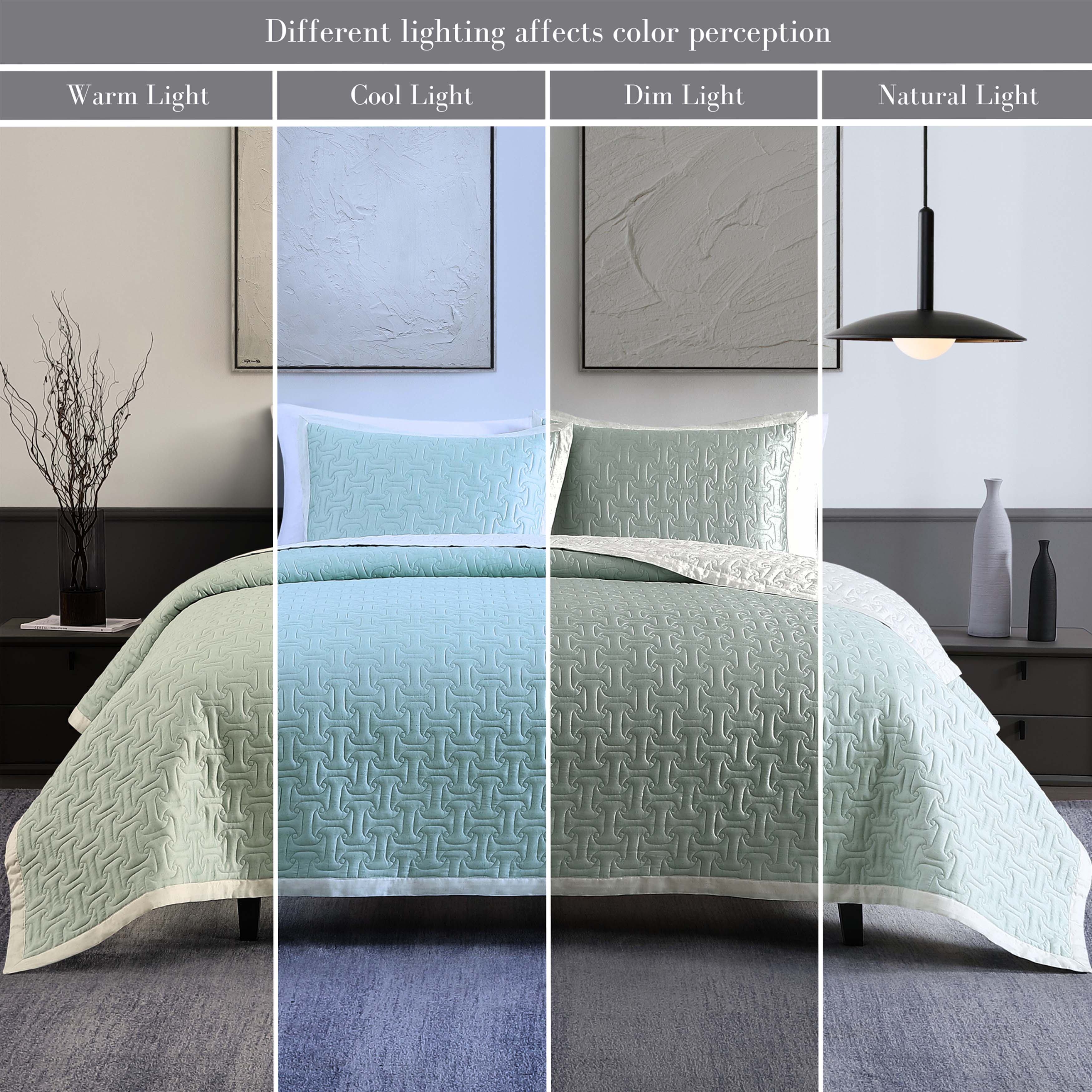 Bebejan 3 Piece Textured Quilted Coverlet Set Coverlet By Bebejan®