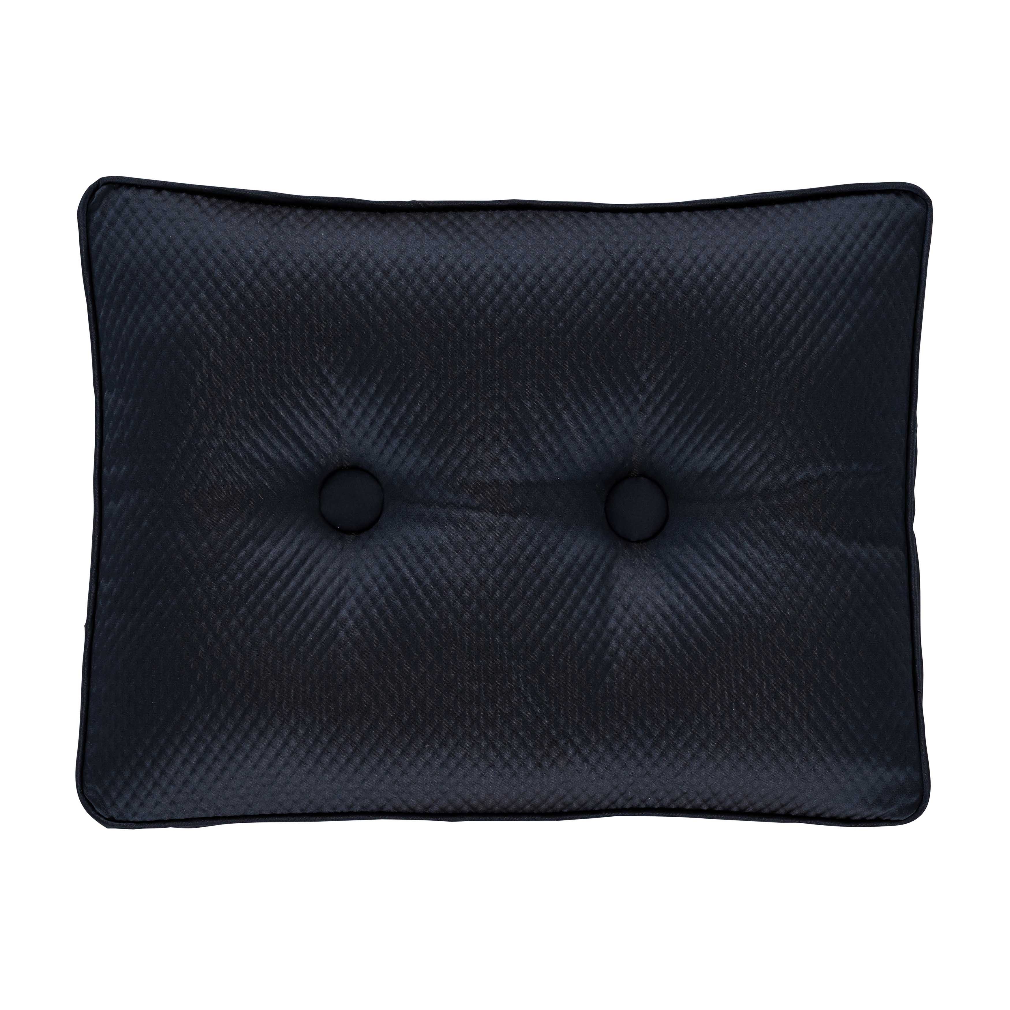 Biagio Navy Boudoir Decorative Throw Pillow 20" x 15" Throw Pillows By J. Queen New York