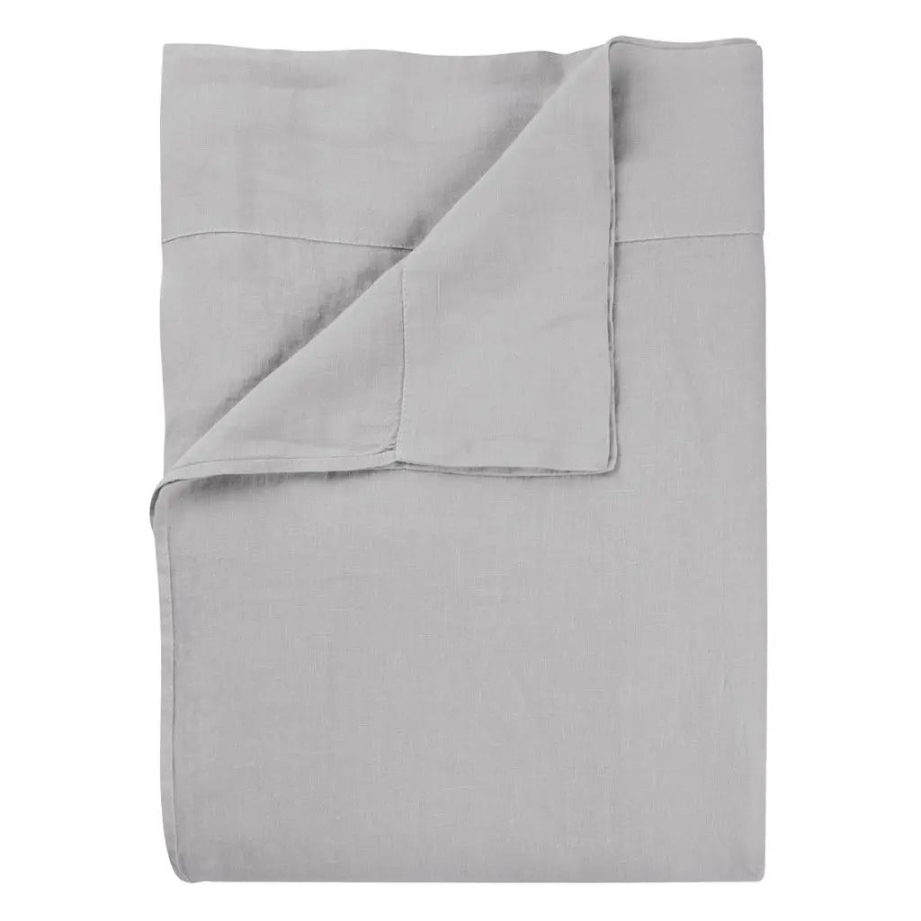 Biella Pale Grey & Dove Flat Sheet Flat Sheet By Designers Guild