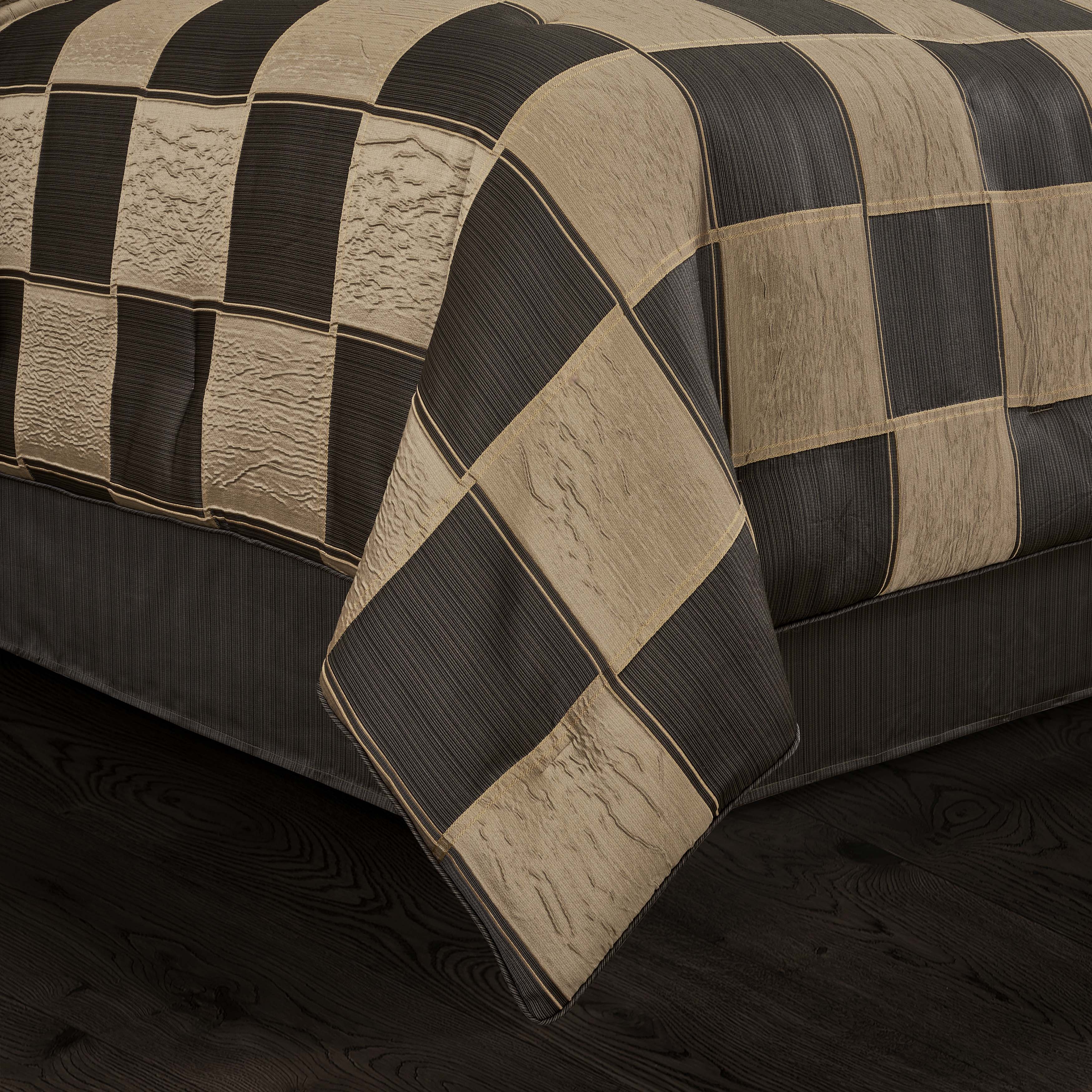 Brando Bronze 4 Piece Comforter Set Comforter Sets By J. Queen New York