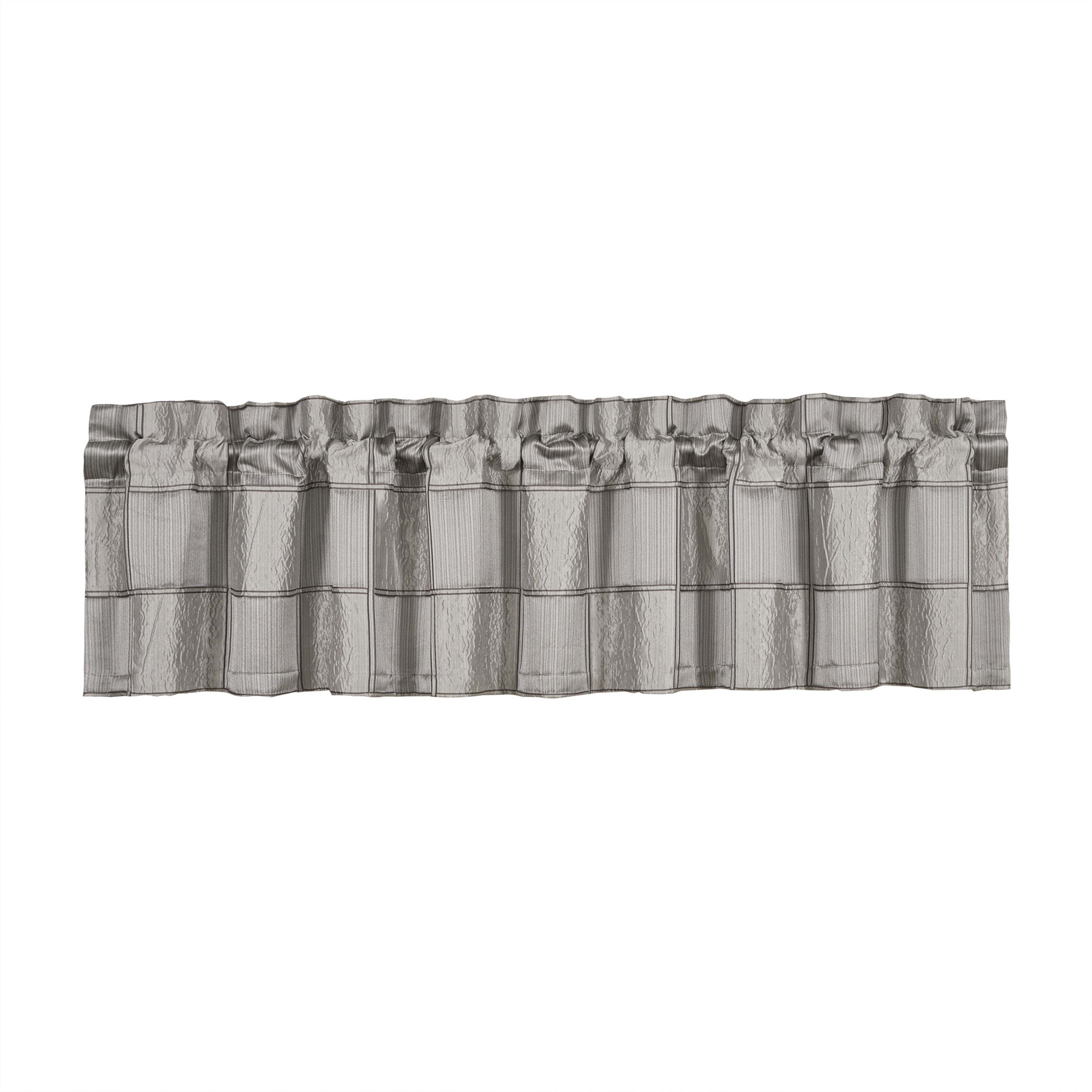 Brando Charcoal Straight Window Valance Window Valances By J. Queen New York