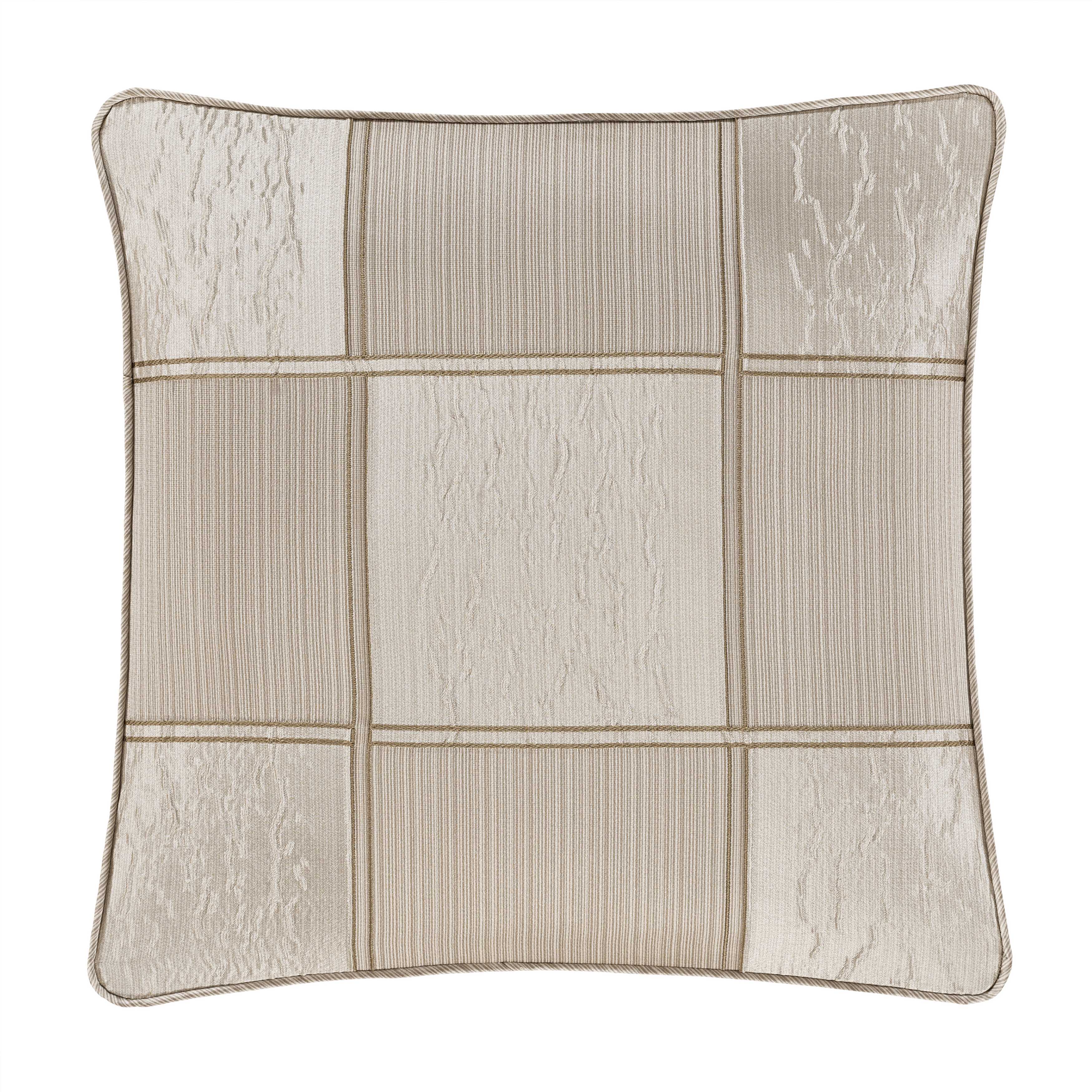 Brando Flax Square Decorative Throw Pillow 18" x 18" Throw Pillows By J. Queen New York