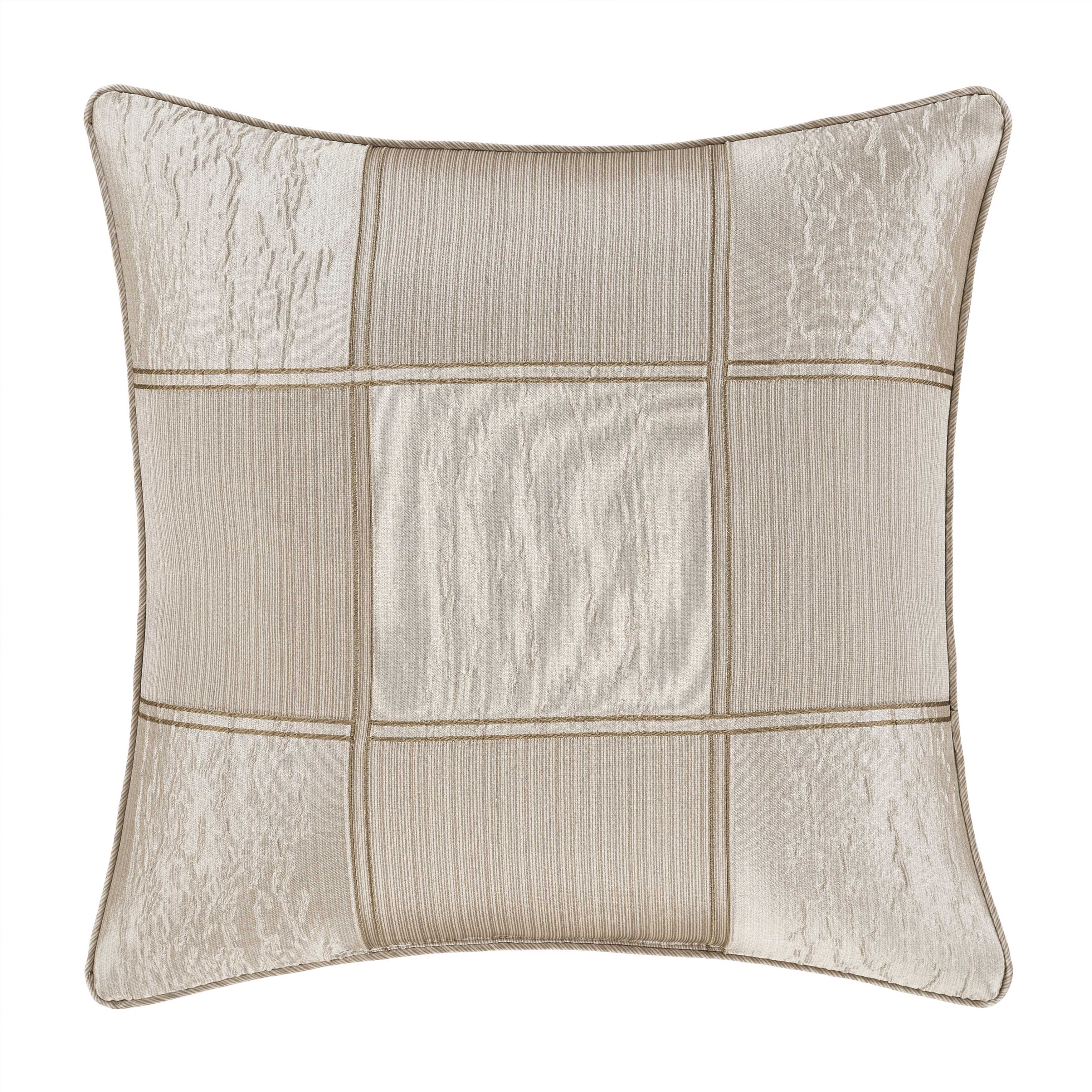 Brando Flax Square Decorative Throw Pillow 20" x 20" Throw Pillows By J. Queen New York