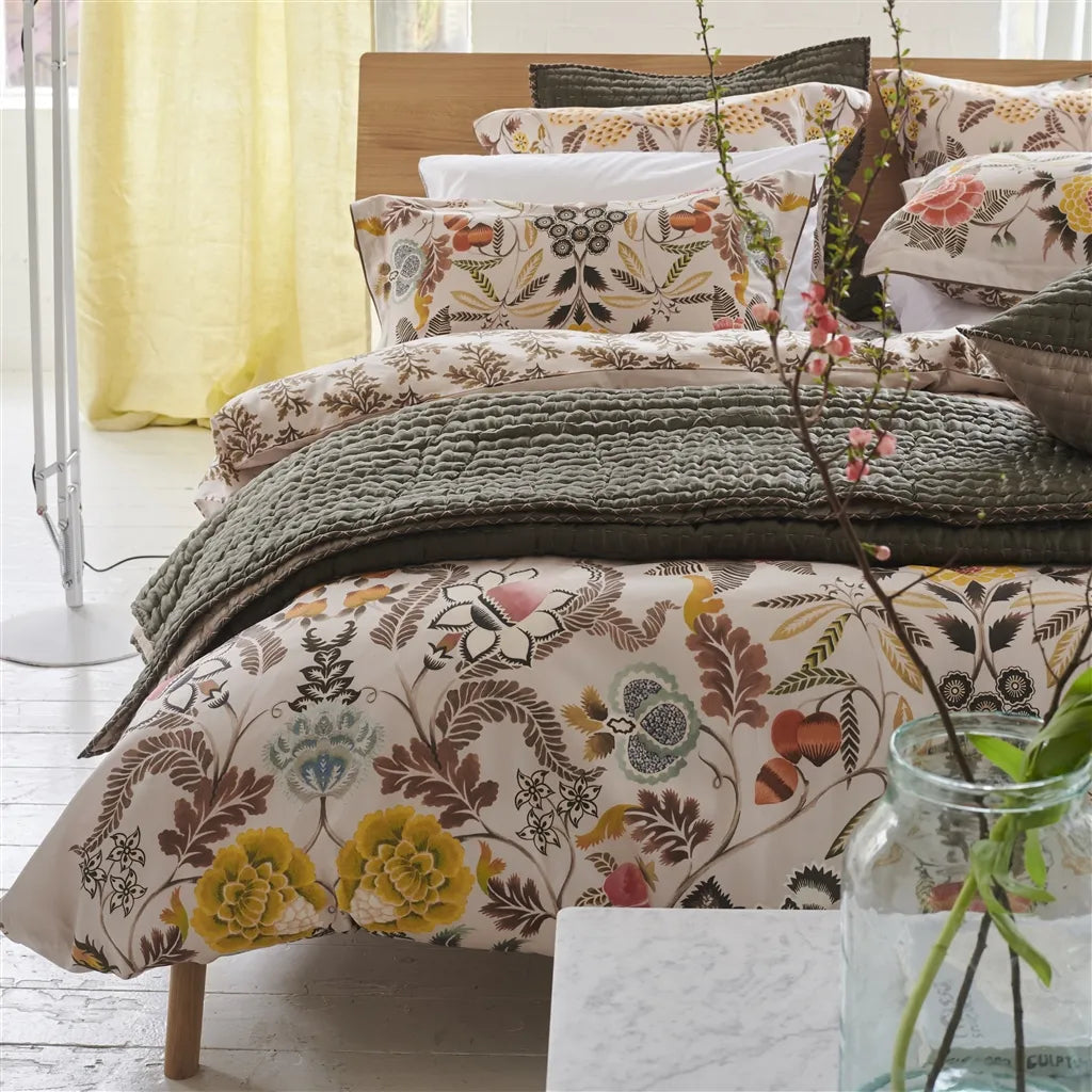 Brocart Sepia Duvet Cover Duvet Covers By Designers Guild