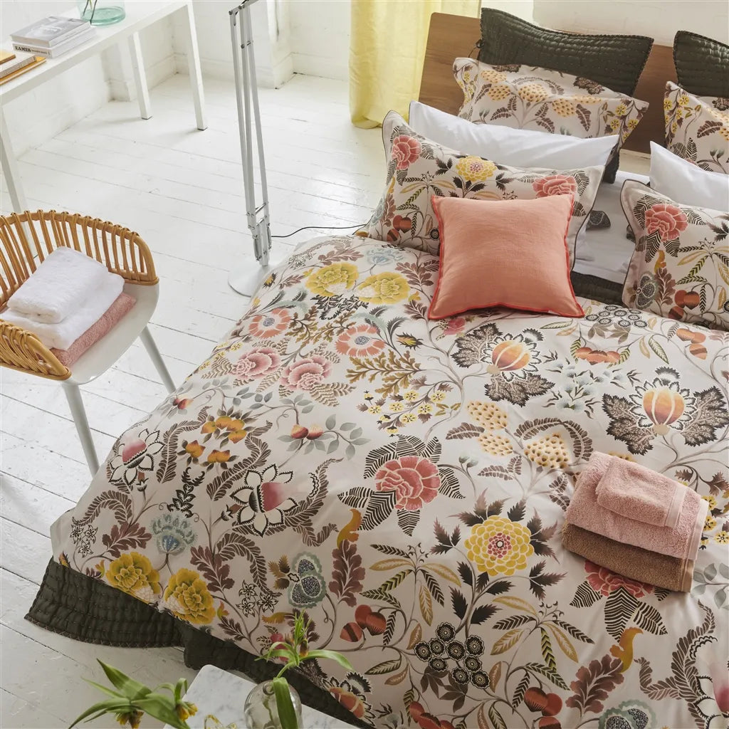 Brocart Sepia Duvet Cover Duvet Covers By Designers Guild