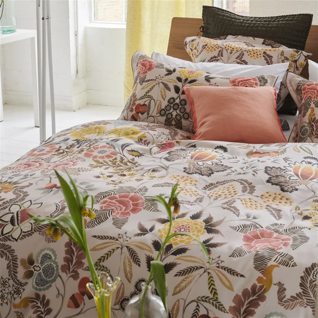 Brocart Sepia Duvet Cover Duvet Covers By Designers Guild