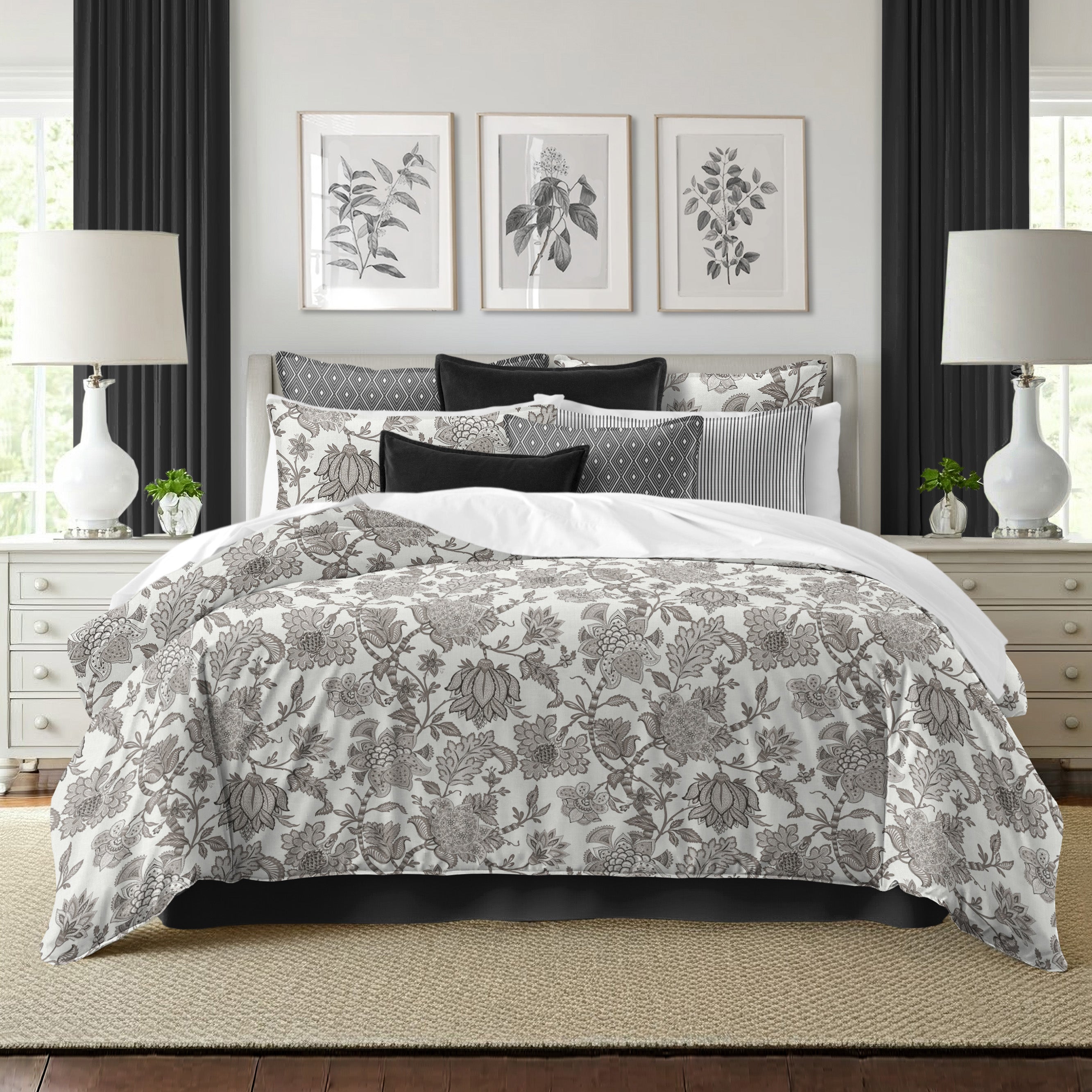 Bronte Ivory 8 Piece Duvet Cover Set Duvet Covers By Colcha Linens