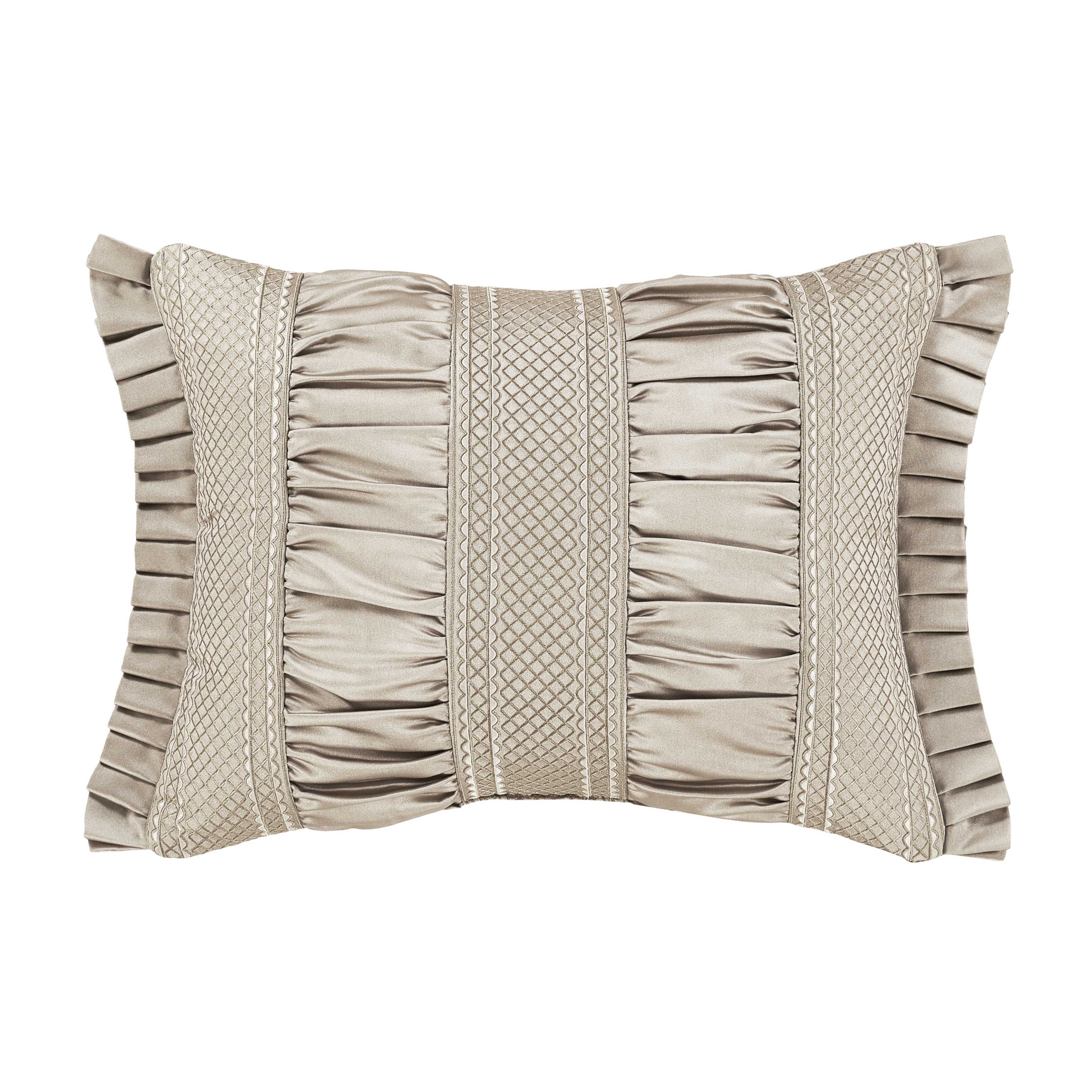Brunello Flax Boudoir Decorative Throw Pillow 20" x 15" Throw Pillows By J. Queen New York