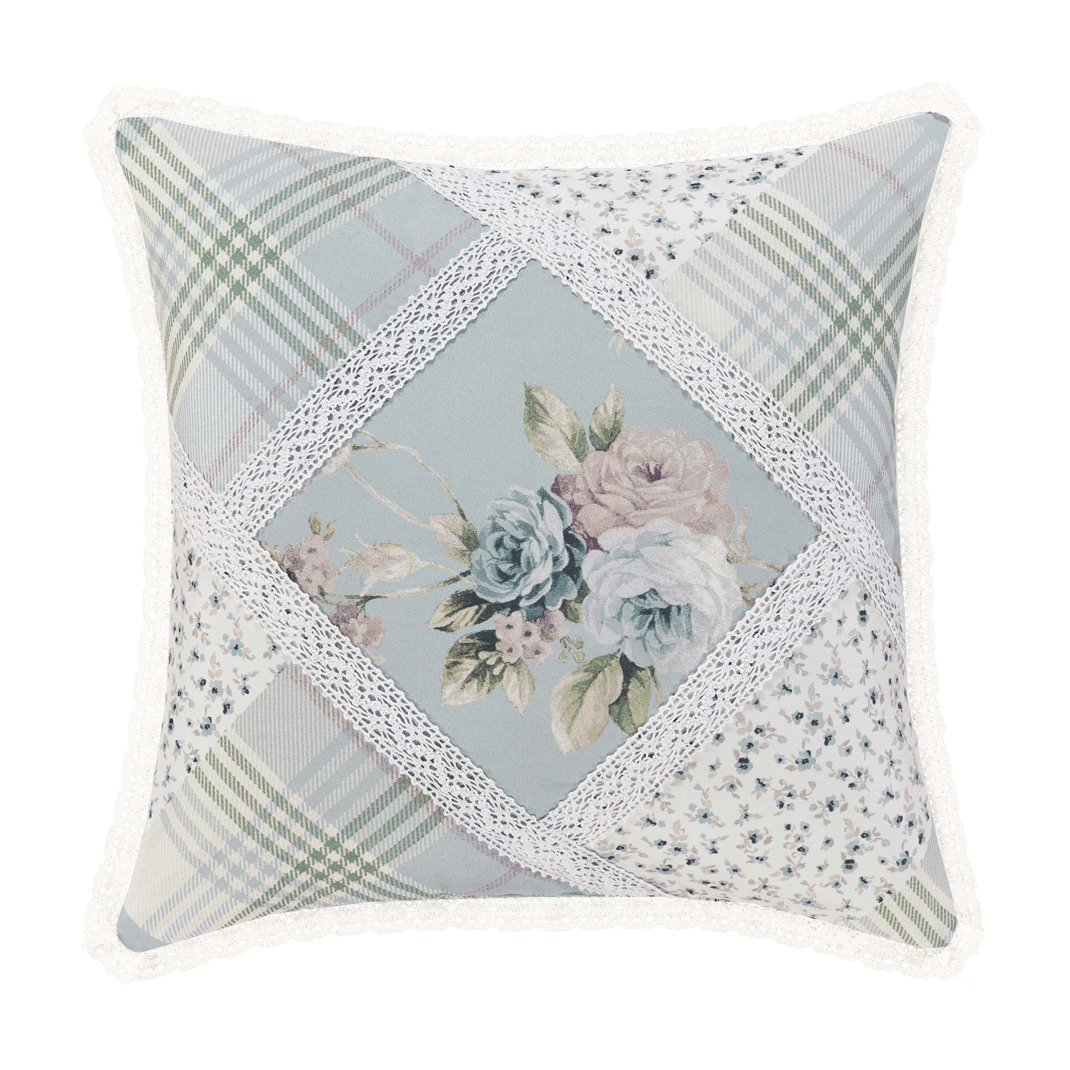 Bungalow Spa Square Decorative Throw Pillow 16" x 16" Throw Pillows By J. Queen New York