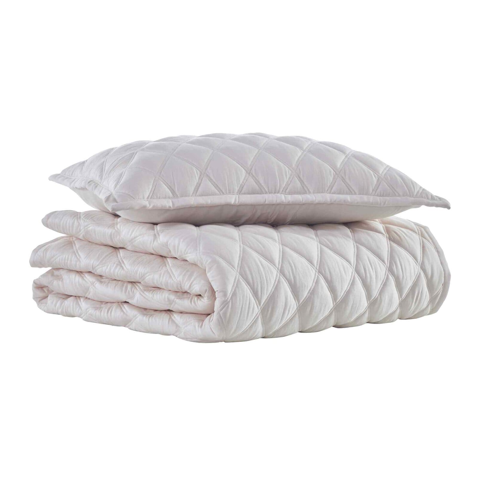 Avalon Diamond Quilted LYOCELL Coverlet Coverlet By Orchids Lux Home
