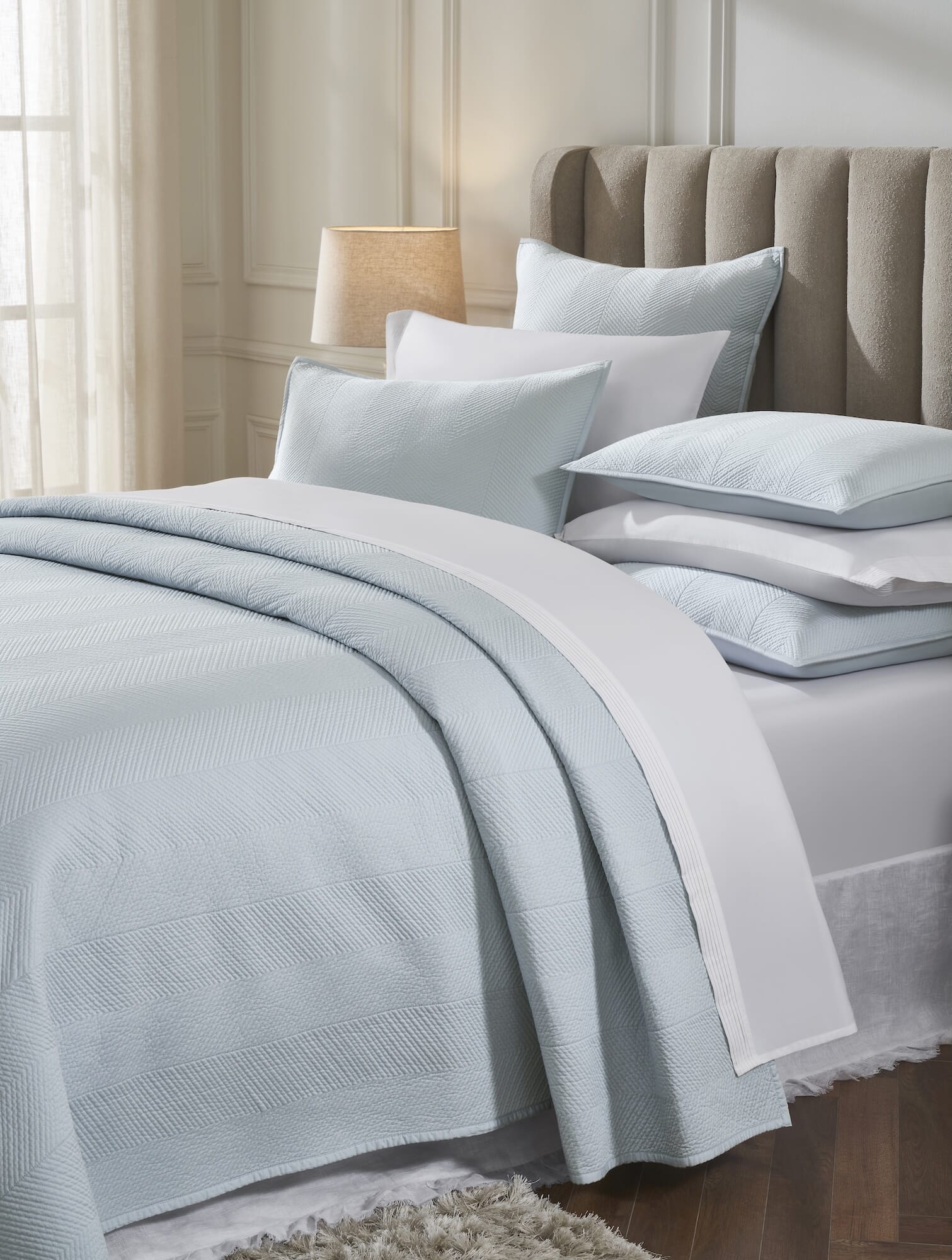Athena Chevron Cotton Sateen Coverlet Coverlet By Orchids Lux Home