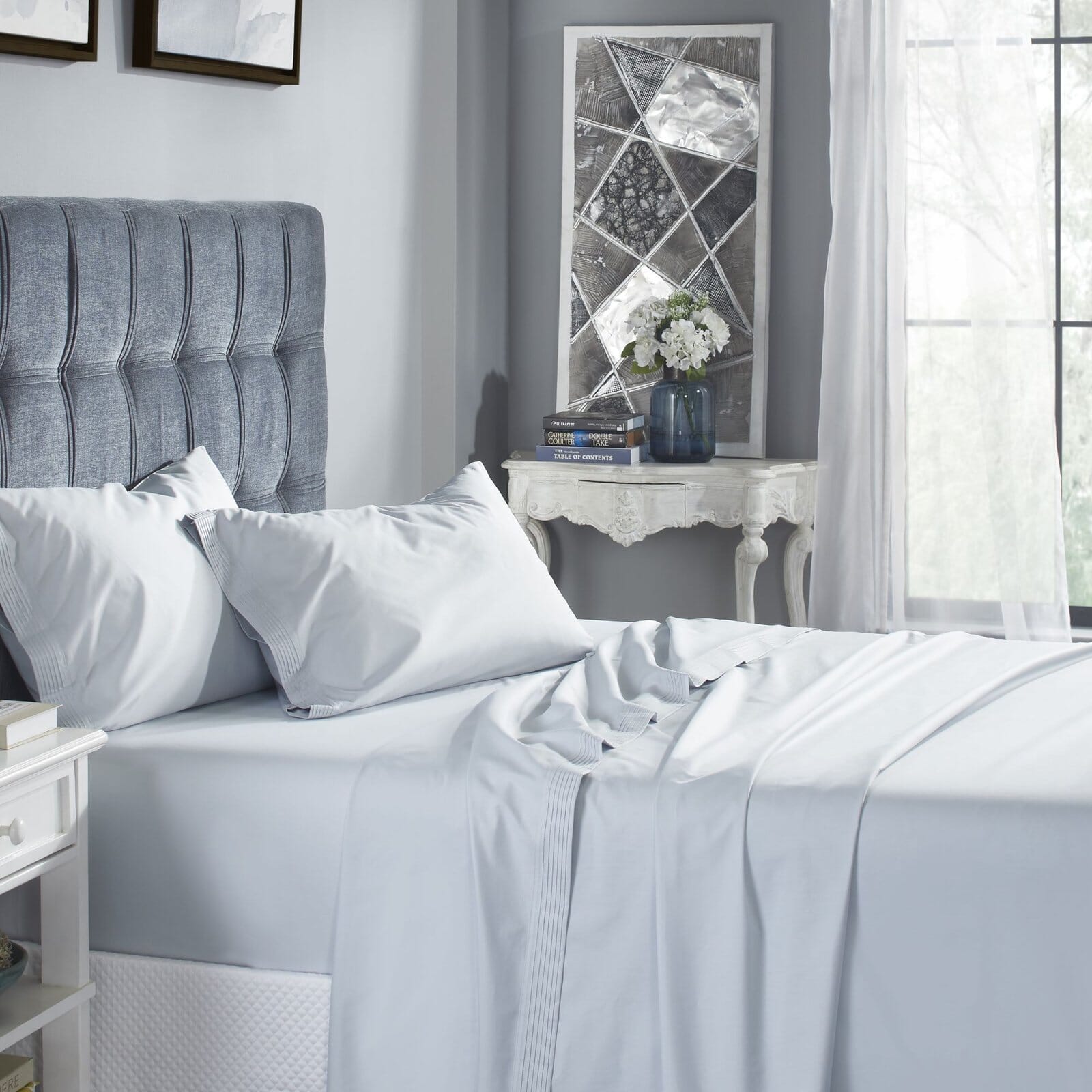 Venice Egyptian Cotton Percale 400 Thread Count Sheet Set Sheet Set By Orchids Lux Home