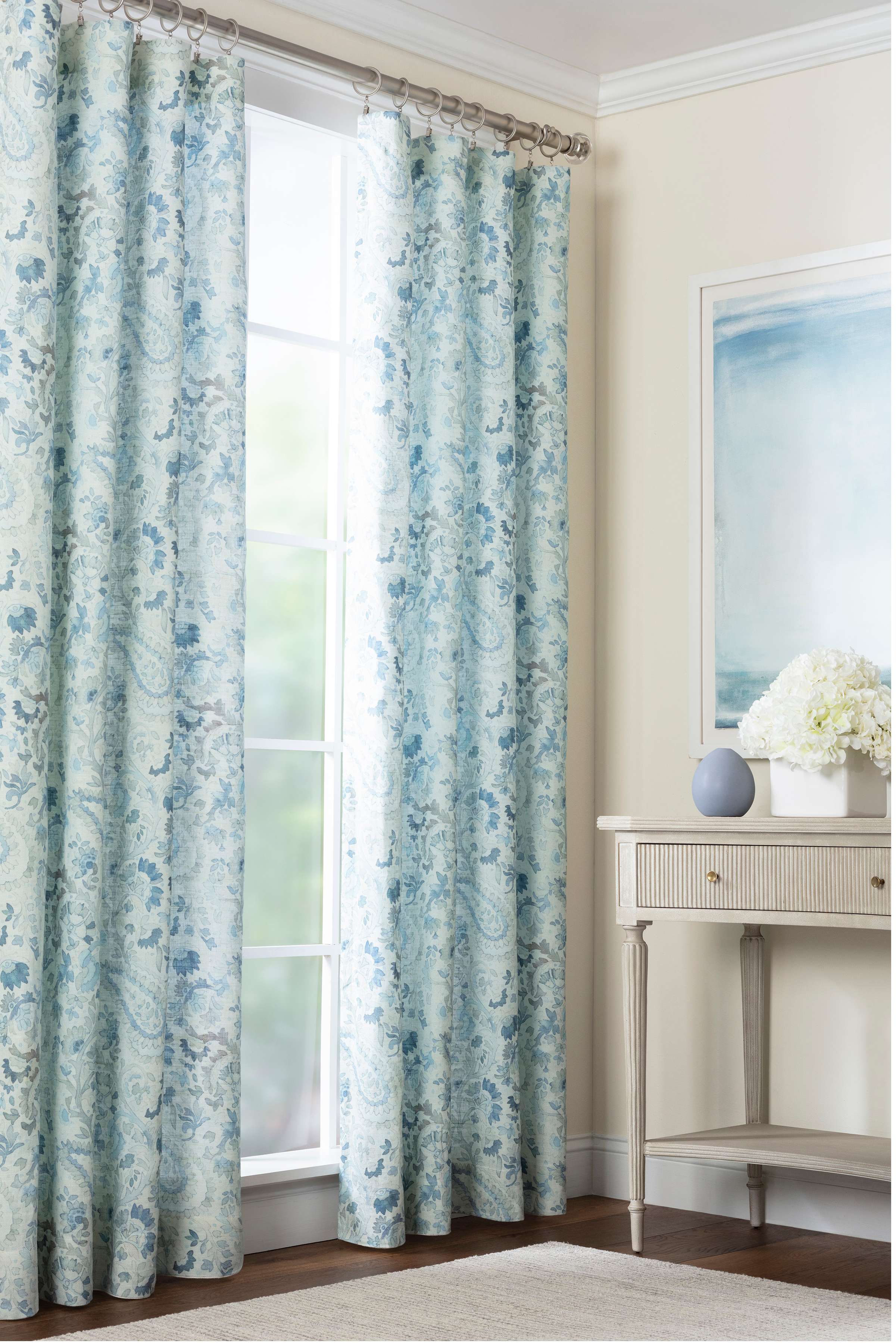Ines Linen Curtain Panel Window Panels By Annie Selke